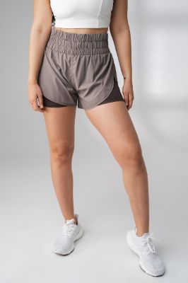 The Vista Short - Slate - Logo V2  - Revitalized sold by Balance Athletica