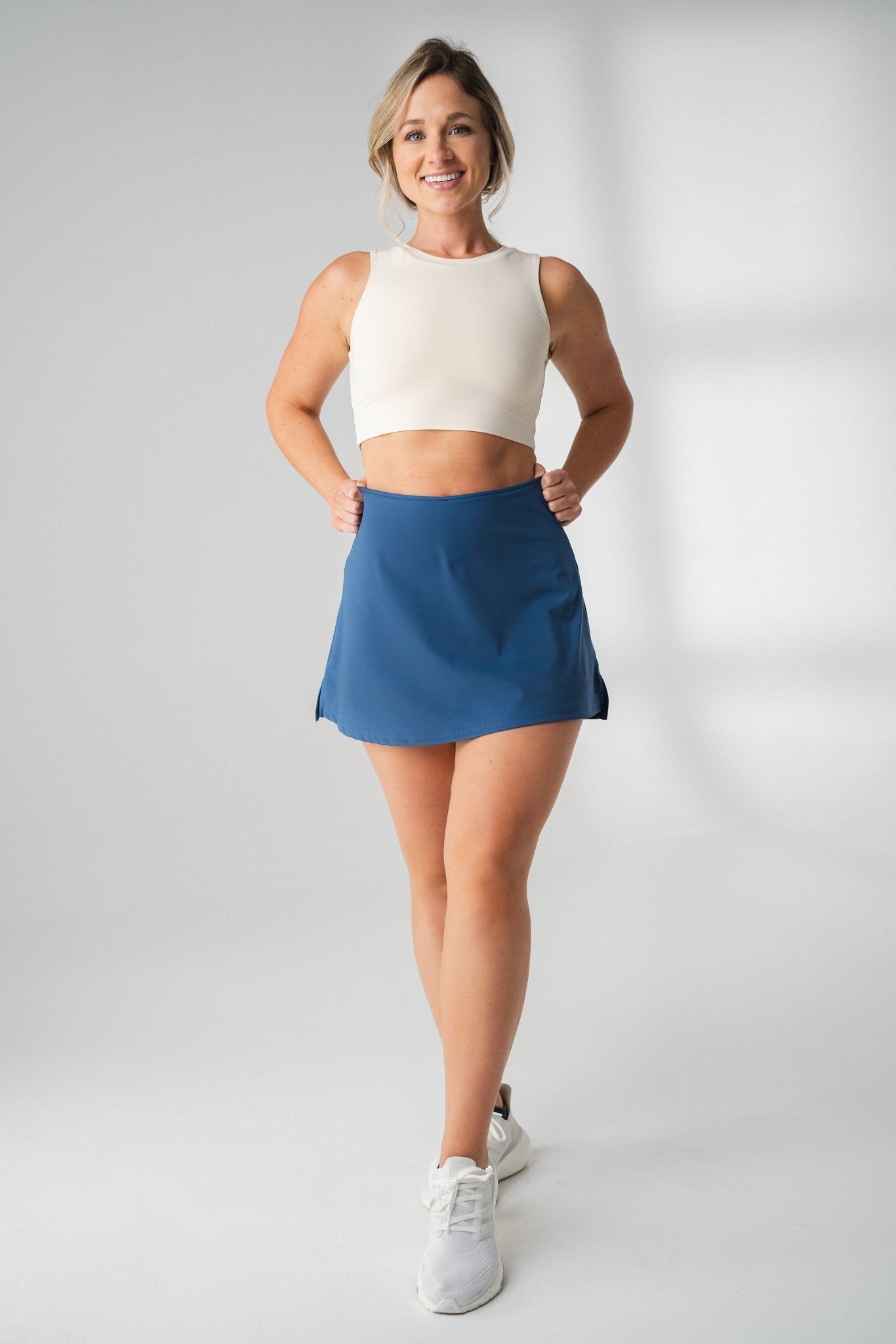 The Cloud Skort - Navy - Revitalized sold by Balance Athletica product image thumbnail 5