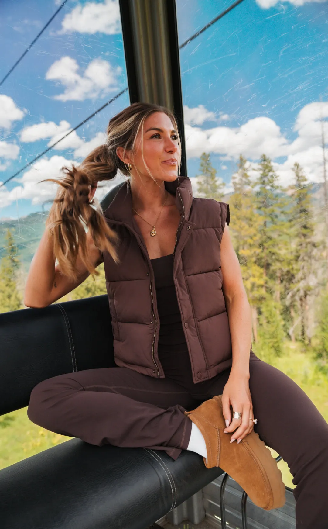 Vitality Convertible Puffer - Cocoa sold by Balance Athletica