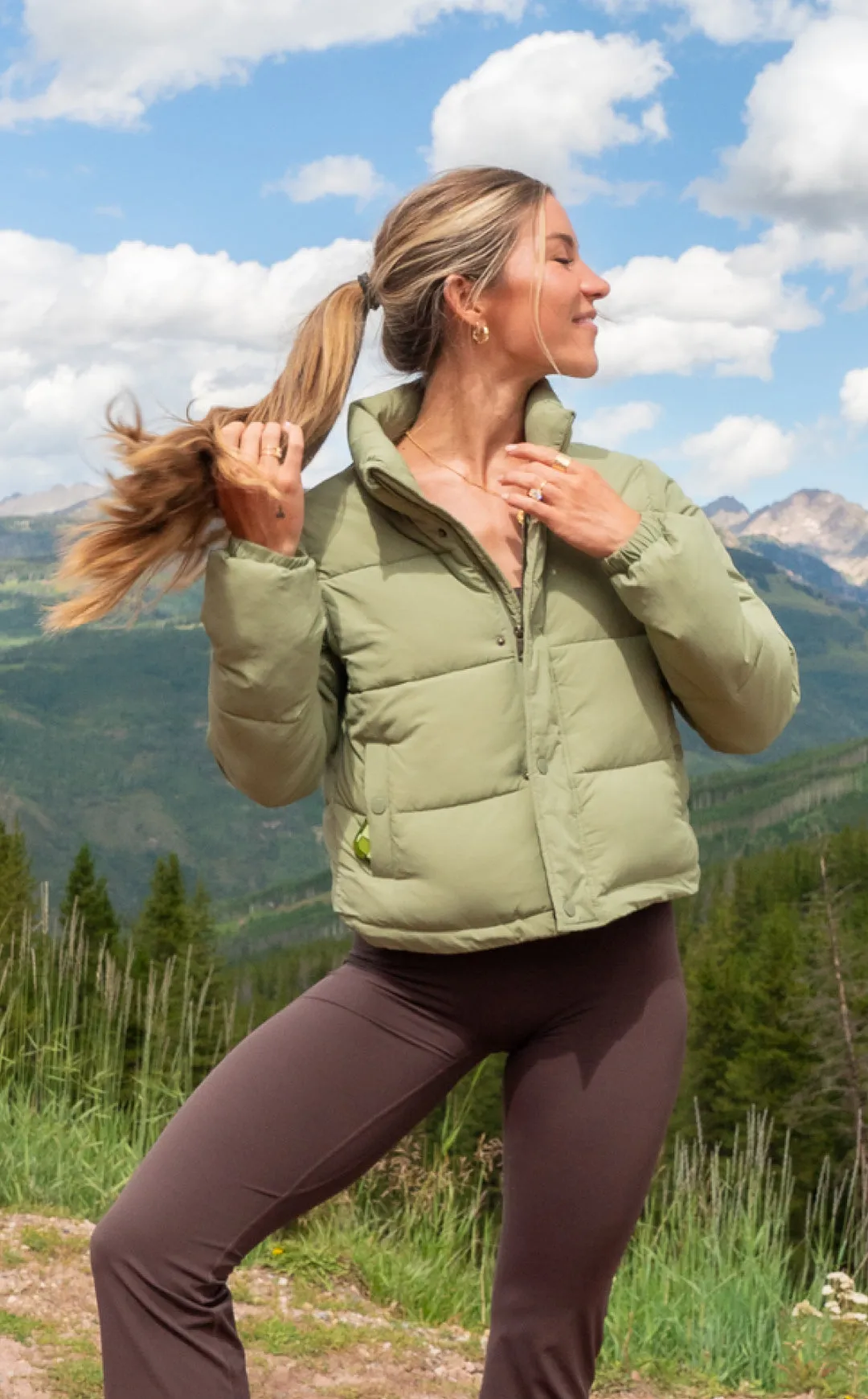 Vitality Convertible Puffer - Matcha sold by Balance Athletica