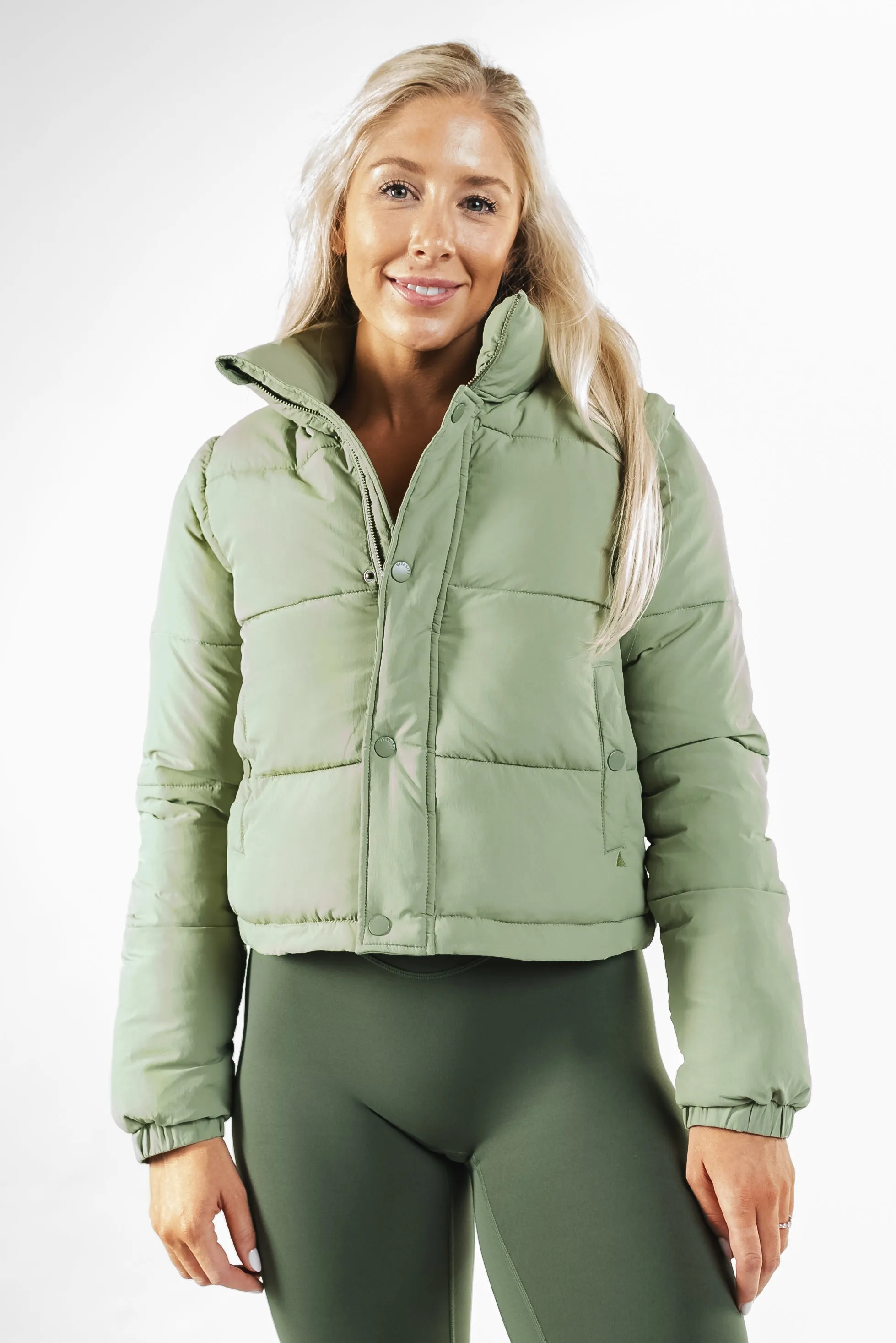 Vitality Convertible Puffer - Matcha sold by Balance Athletica product image thumbnail 3