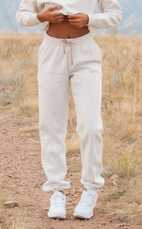 Vitality Cozy® Uni Jogger - Oat Marl sold by Balance Athletica