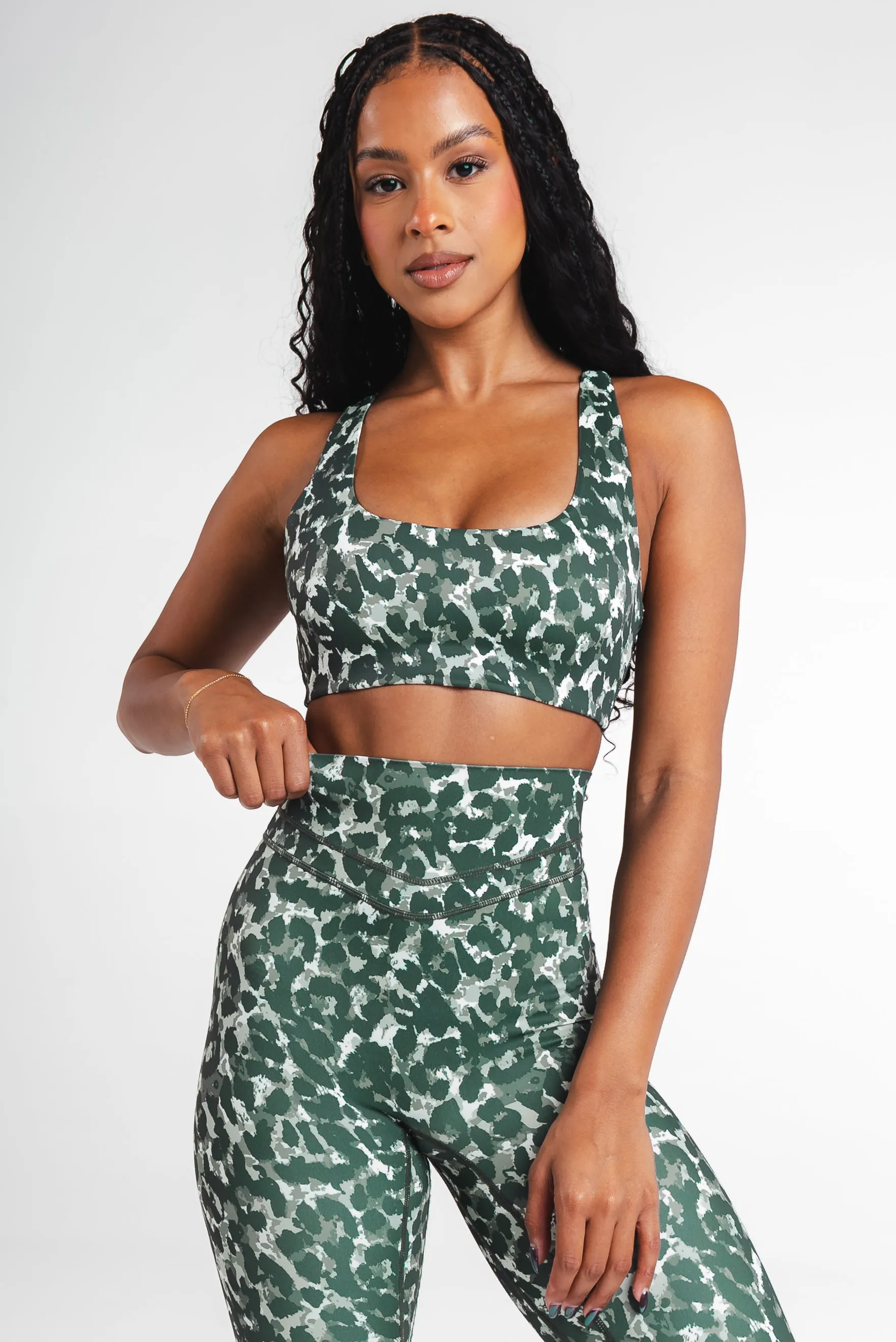 Vitality Pulse® Core Bra - Olive Feline sold by Balance Athletica product image thumbnail 3