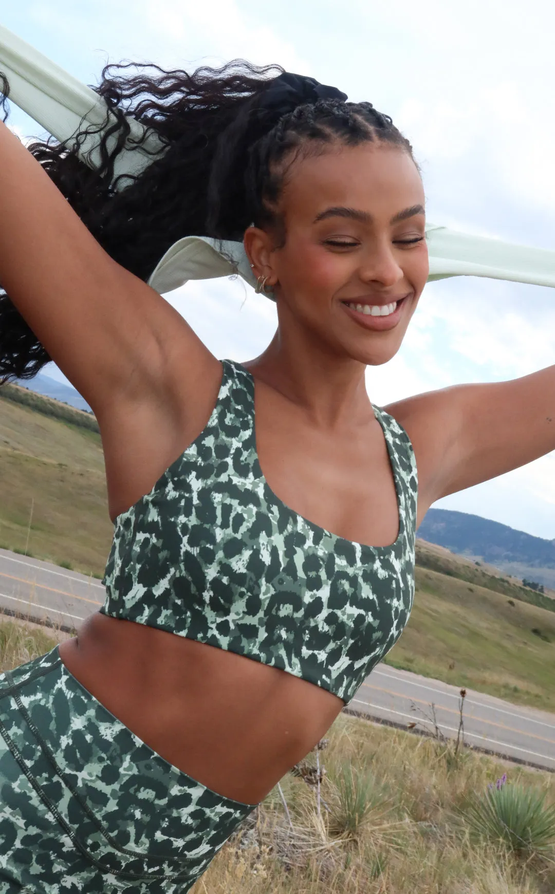 Vitality Pulse® Core Bra - Olive Feline sold by Balance Athletica