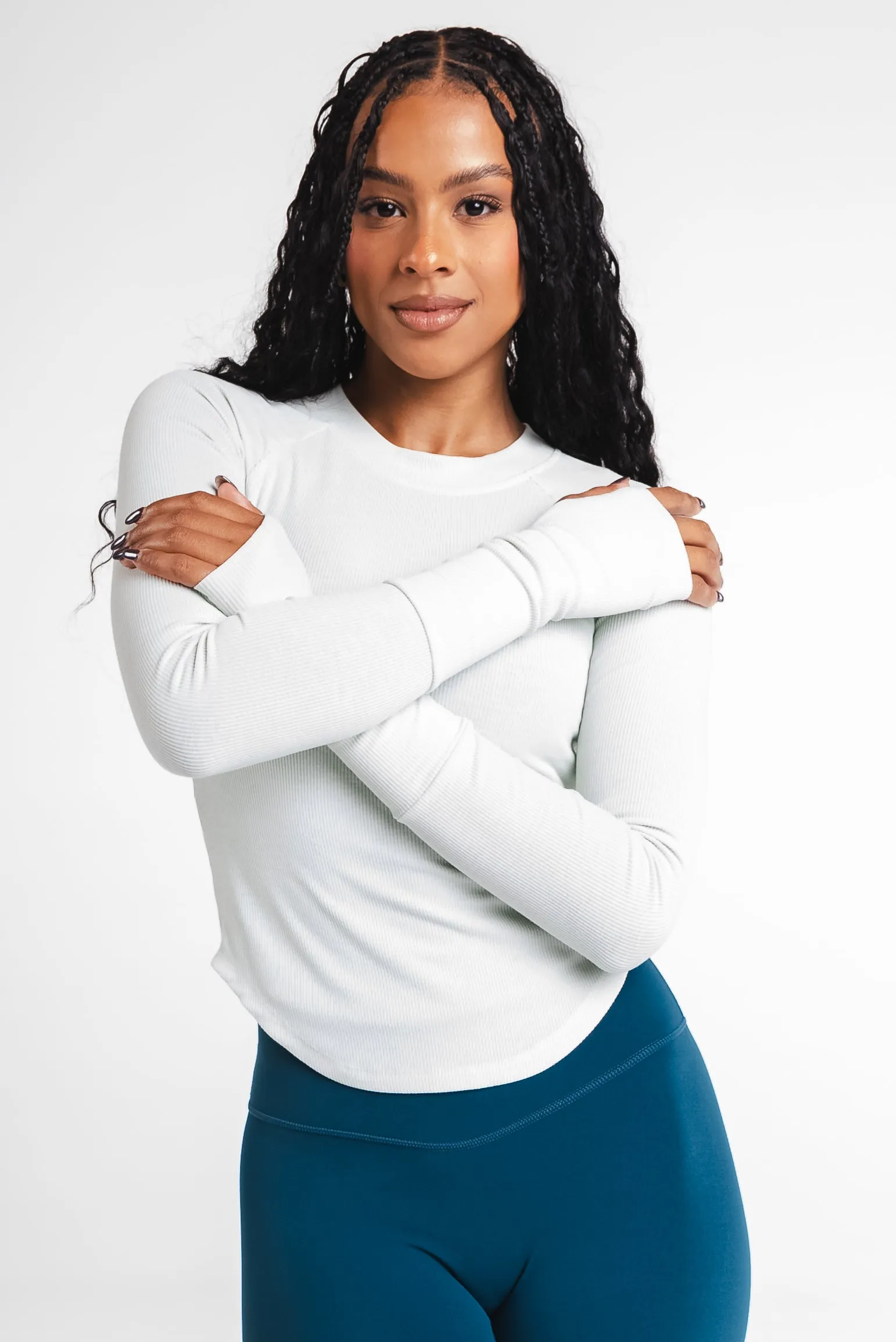 Vitality Easy Rib Top - Pistachio sold by Balance Athletica product image thumbnail 3