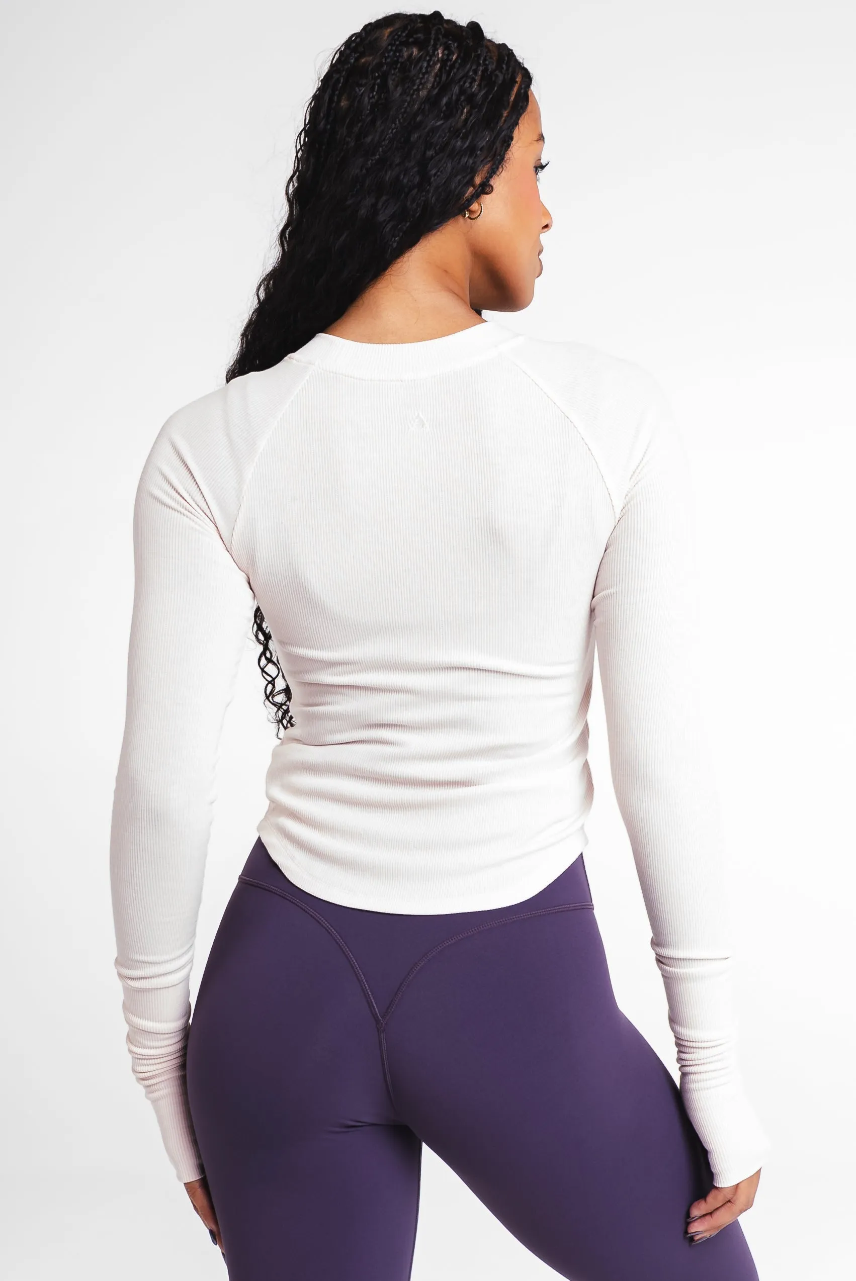 Vitality Easy Rib Top - Pearl sold by Balance Athletica product image thumbnail 4