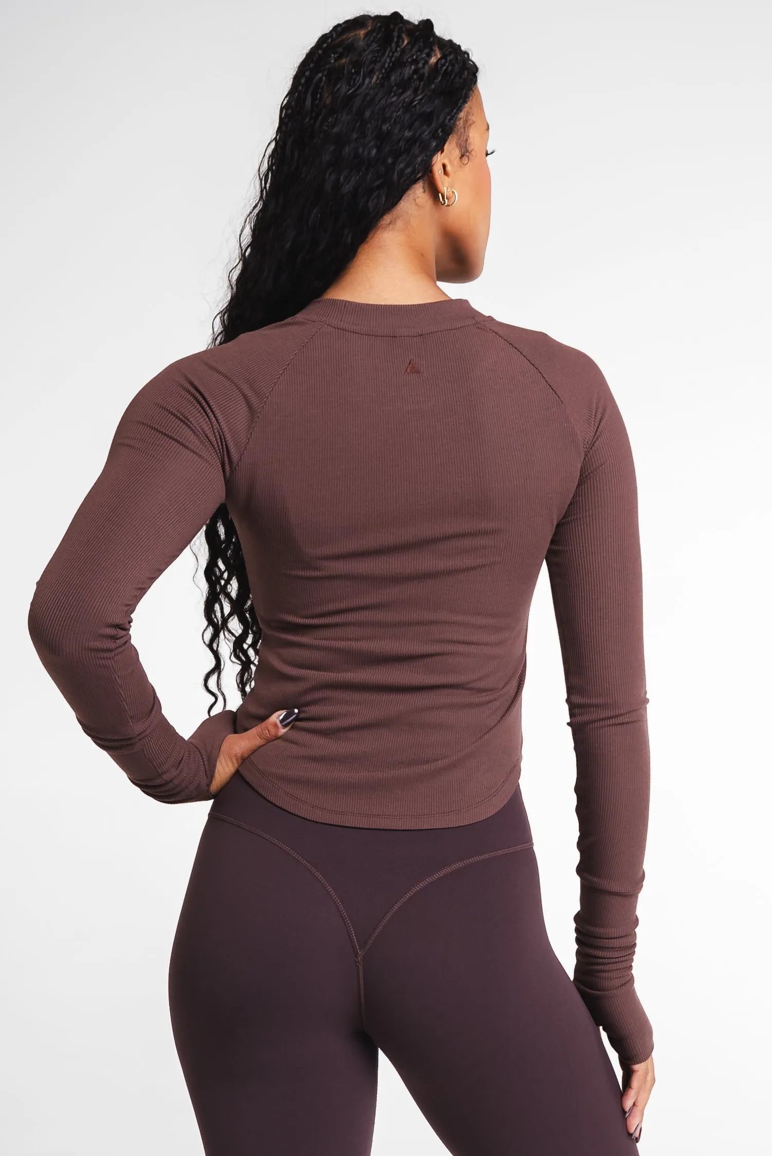 Vitality Easy Rib Top - Cocoa sold by Balance Athletica product image thumbnail 5