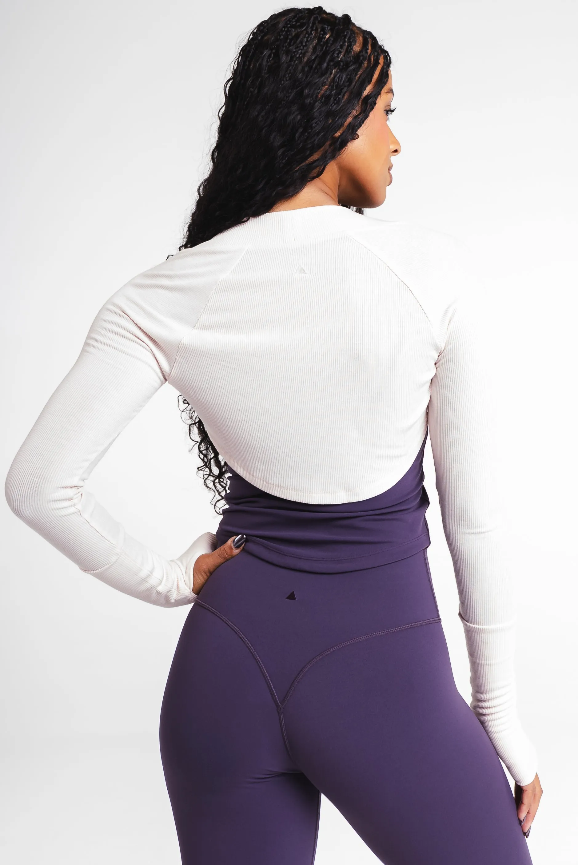 Vitality Easy Rib Shrug - Pearl sold by Balance Athletica product image thumbnail 4
