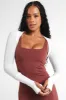 Vitality Easy Rib Shrug - Oat sold by Balance Athletica