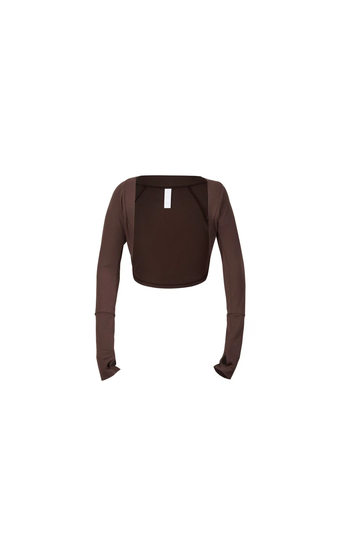 Vitality Easy Rib Shrug - Cocoa sold by Balance Athletica product image thumbnail 2