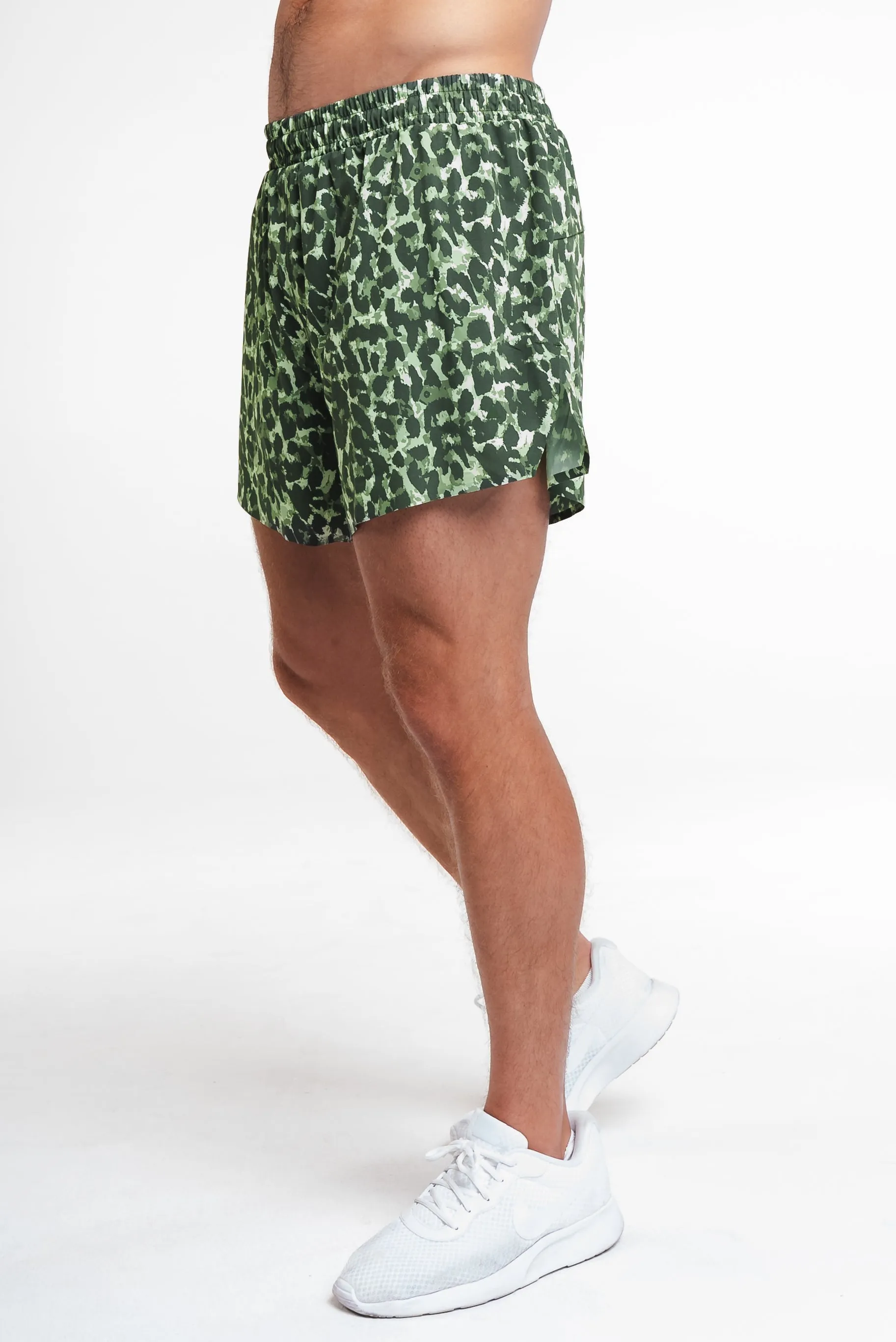 Vitality Prime® Sport Short 5" - Olive Feline sold by Balance Athletica product image thumbnail 3