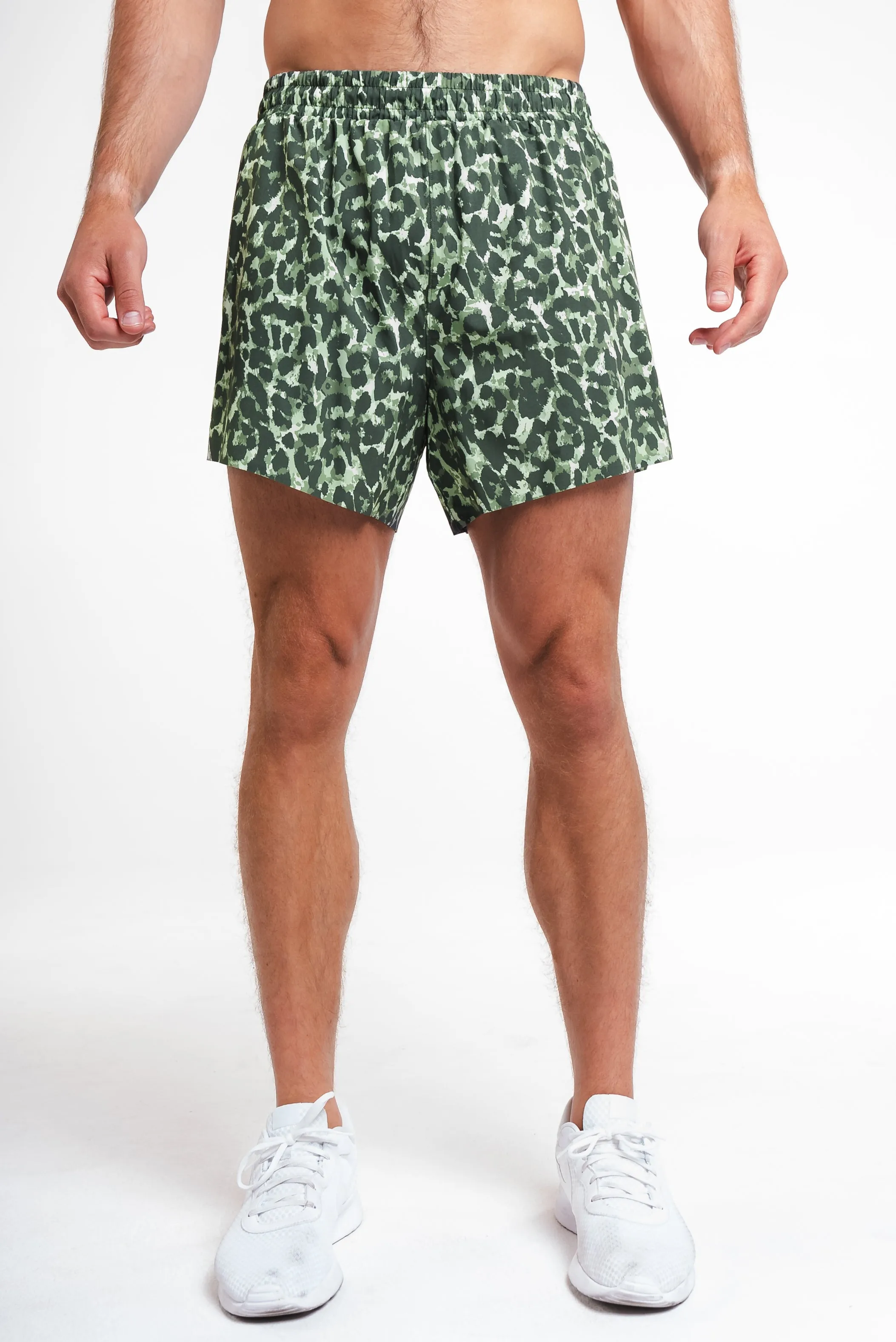 Vitality Prime® Sport Short 5" - Olive Feline sold by Balance Athletica