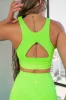 Vitality Pulse® Keyhole Longline - Neon Green sold by Balance Athletica