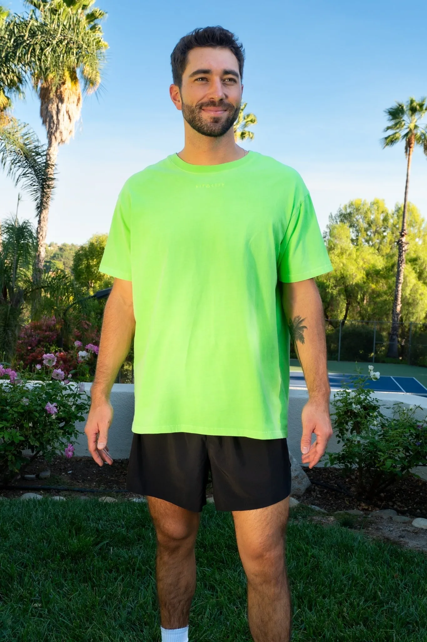 Vitality Retro® Uni Tee - Neon Green sold by Balance Athletica