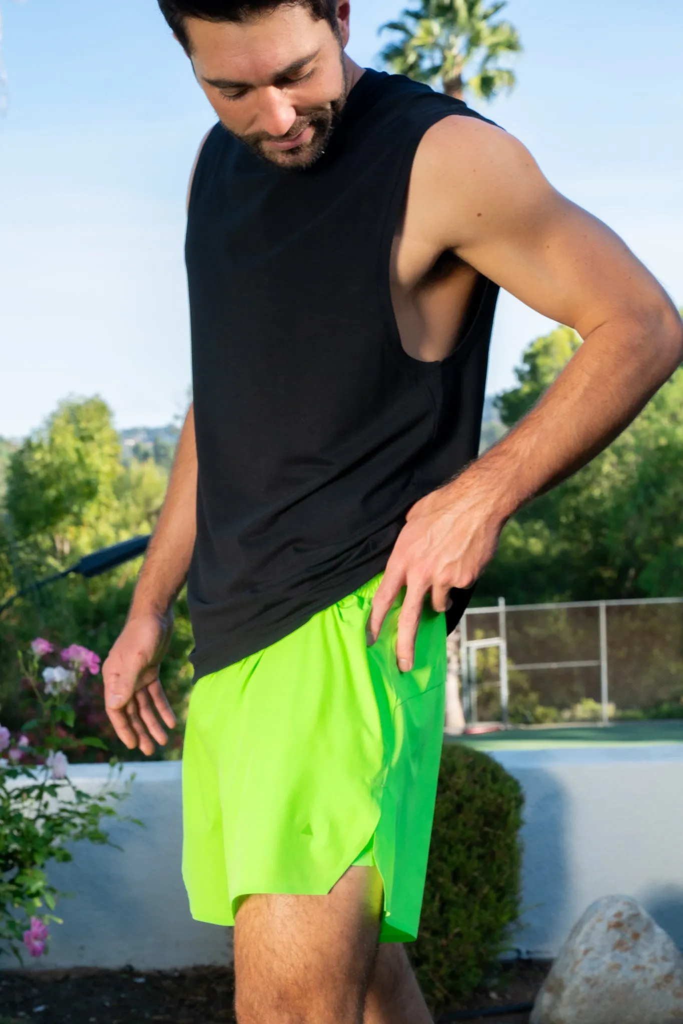 Vitality Prime® Sport Short 5" - Neon Green sold by Balance Athletica product image thumbnail 3