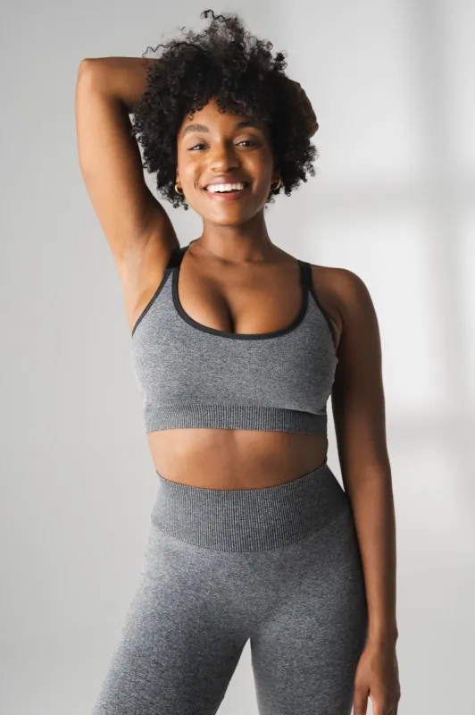 Vitality Formation Scoop Bra - Midnight Heather sold by Balance Athletica