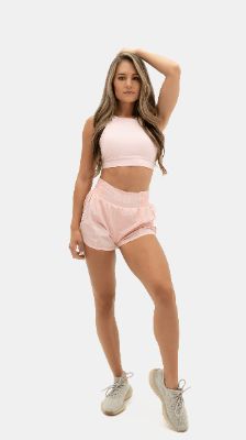 The Breeze Short - Blush - Revitalized sold by Balance Athletica