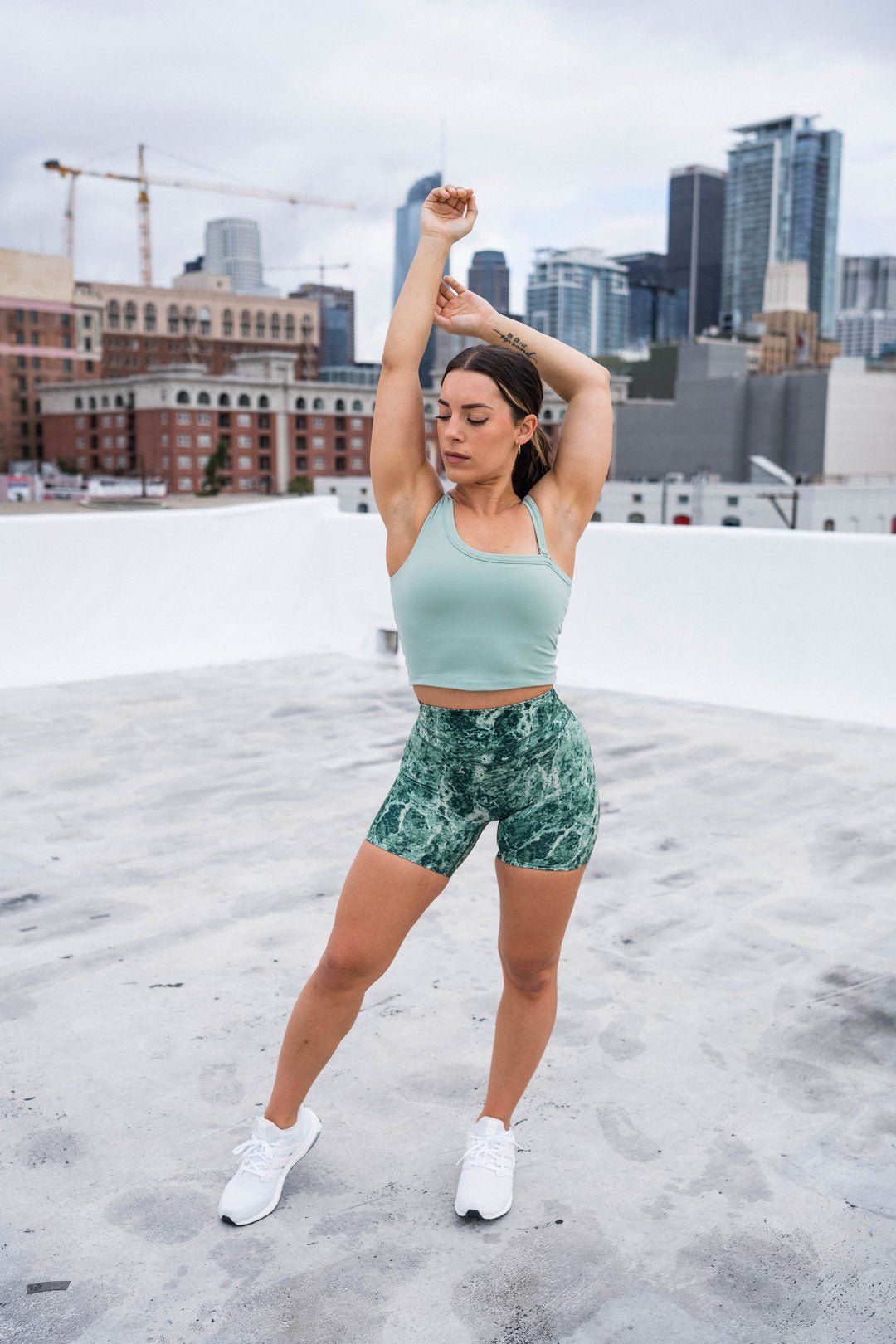 Cloud II™ Asym Tank - Eucalyptus - Revitalized sold by Balance Athletica product image thumbnail 5