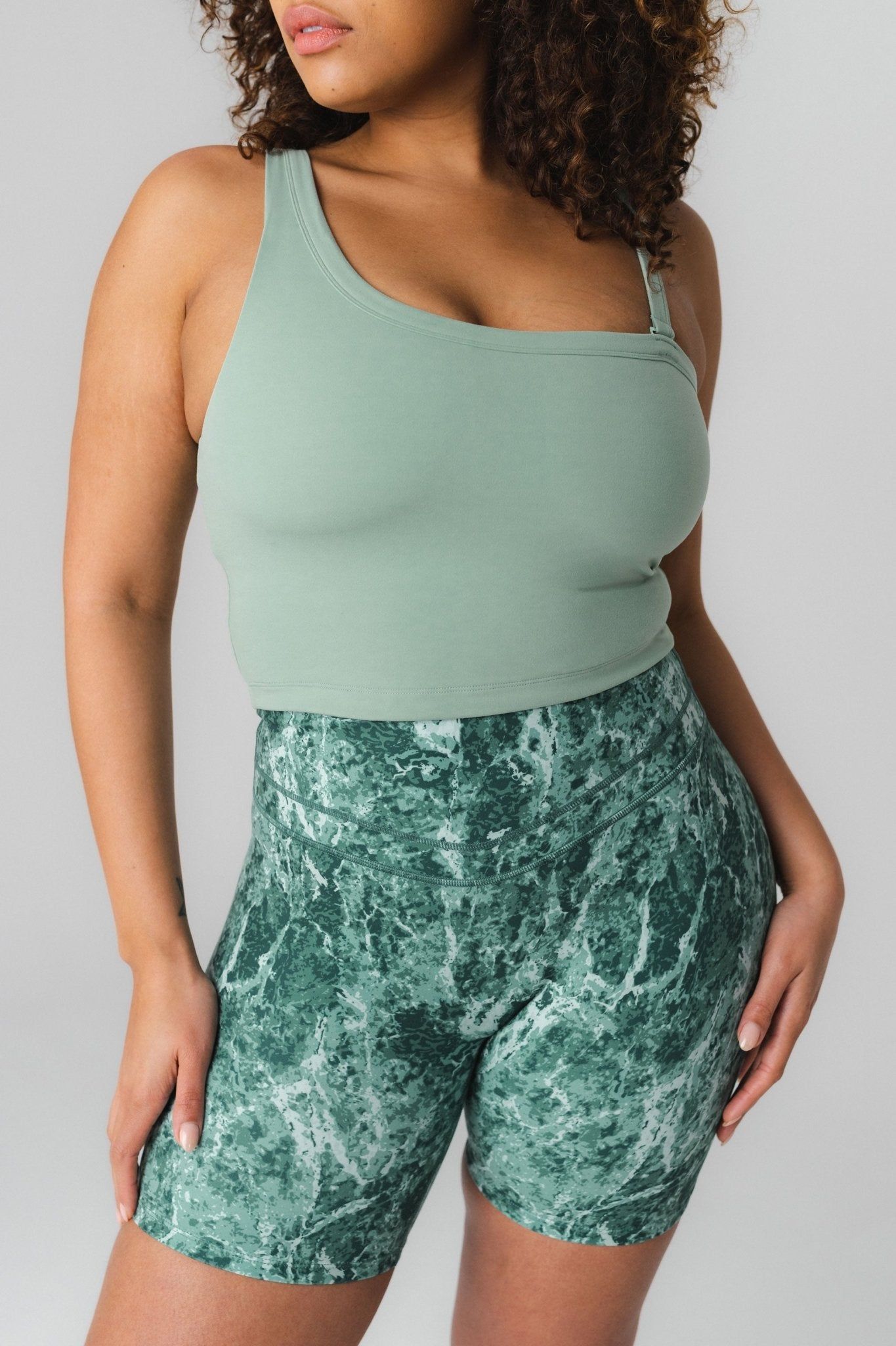 Cloud II™ Asym Tank - Eucalyptus - Revitalized sold by Balance Athletica product image thumbnail 3