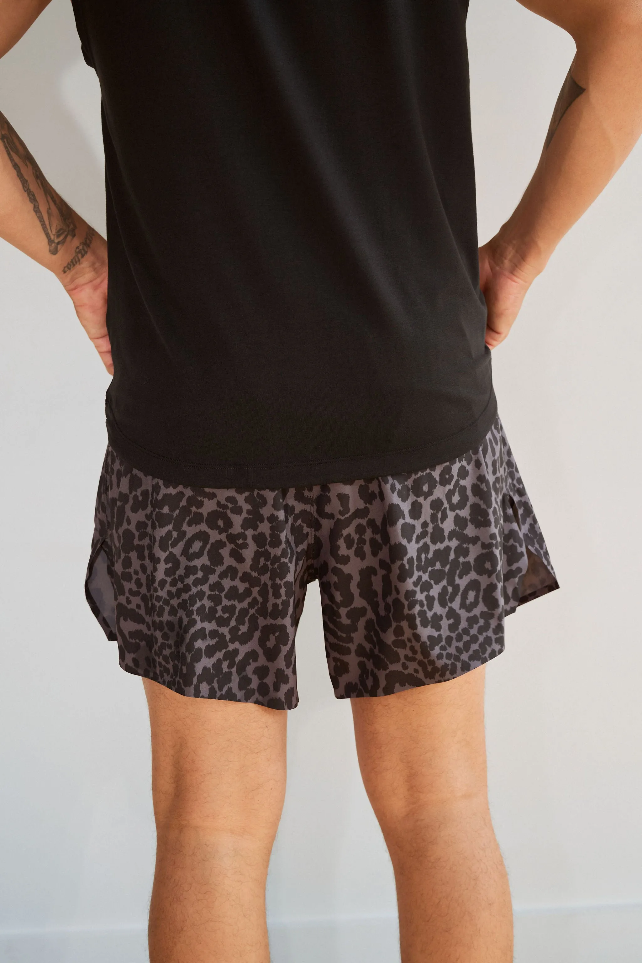 Vitality Prime® Sport Short 5" - King Cheetah Midnight sold by Balance Athletica product image thumbnail 3