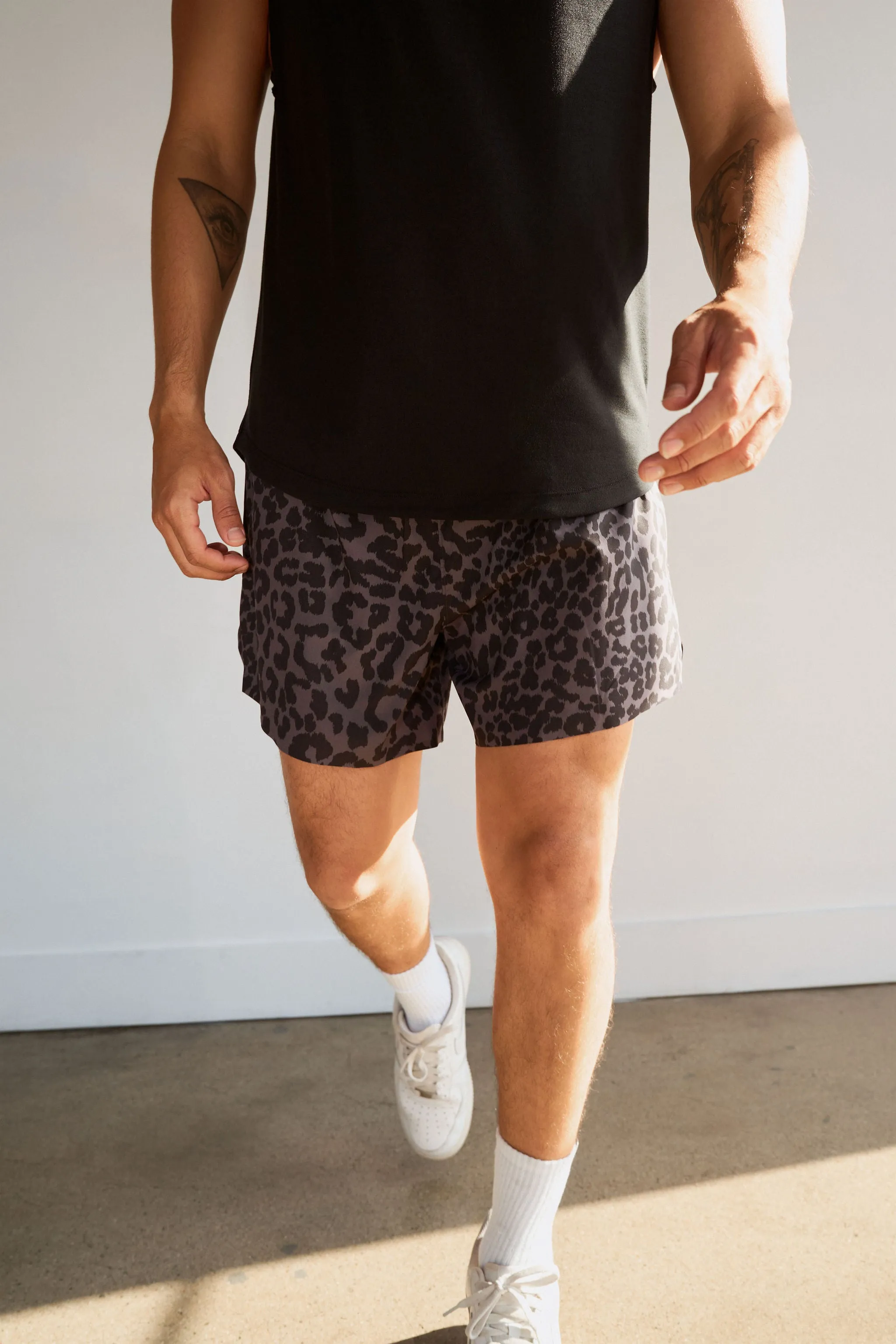 Vitality Prime® Sport Short 5" - King Cheetah Midnight sold by Balance Athletica