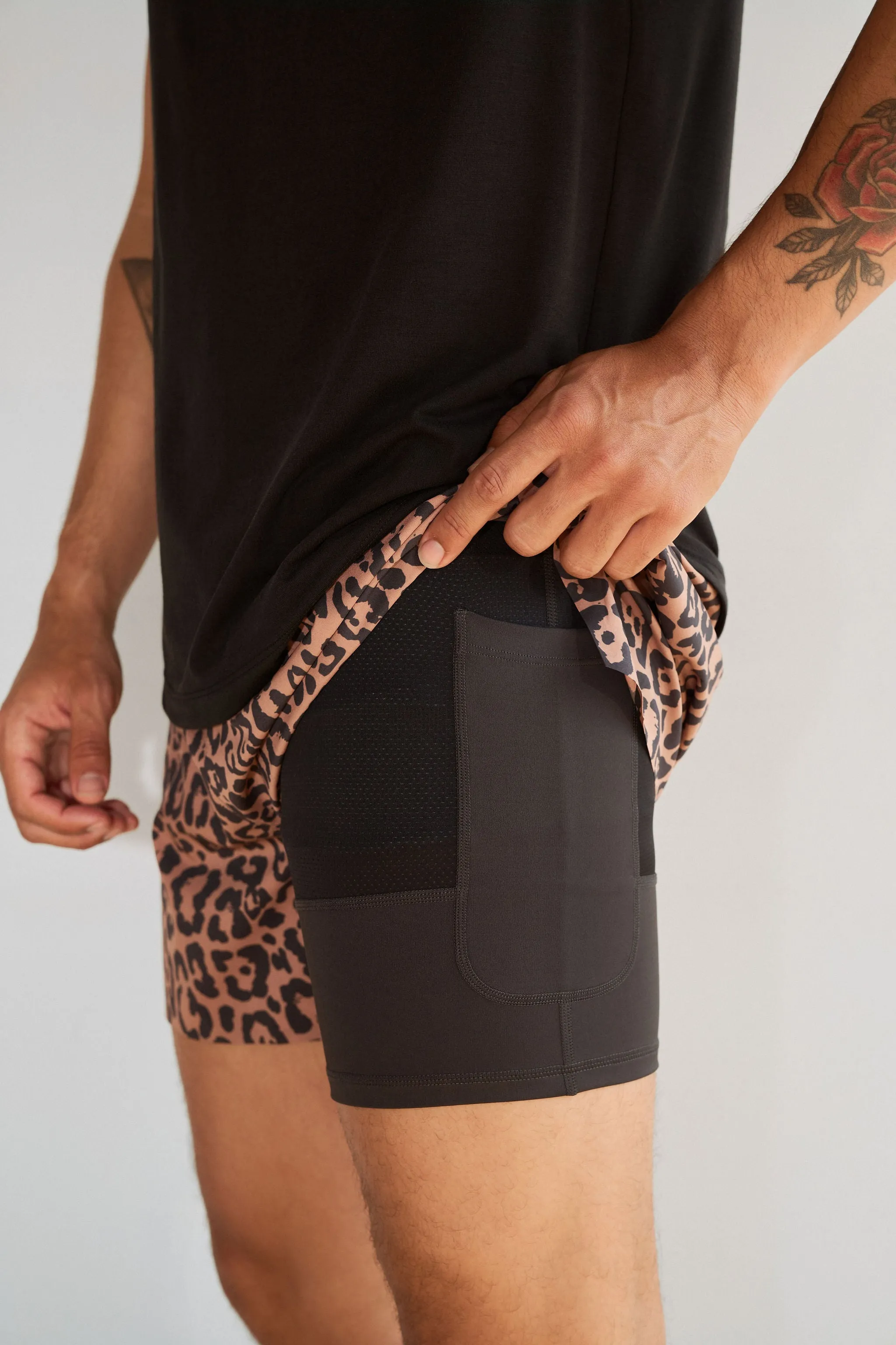 Vitality Prime® Sport Short 5" - King Cheetah sold by Balance Athletica product image thumbnail 5
