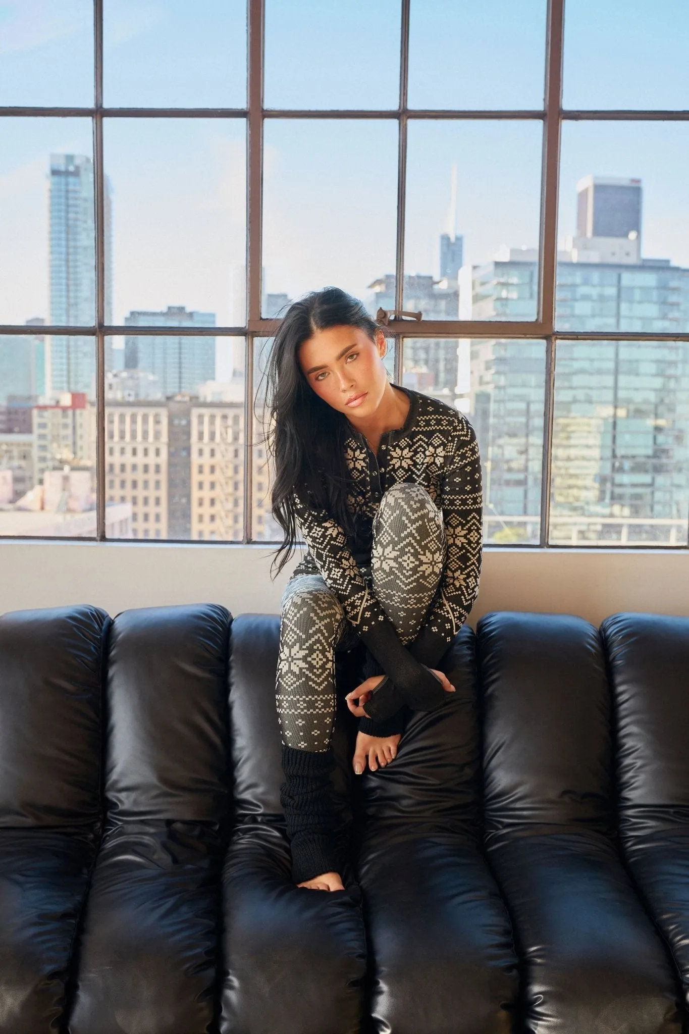 Sweater Leg Warmers - Midnight sold by Balance Athletica product image thumbnail 4