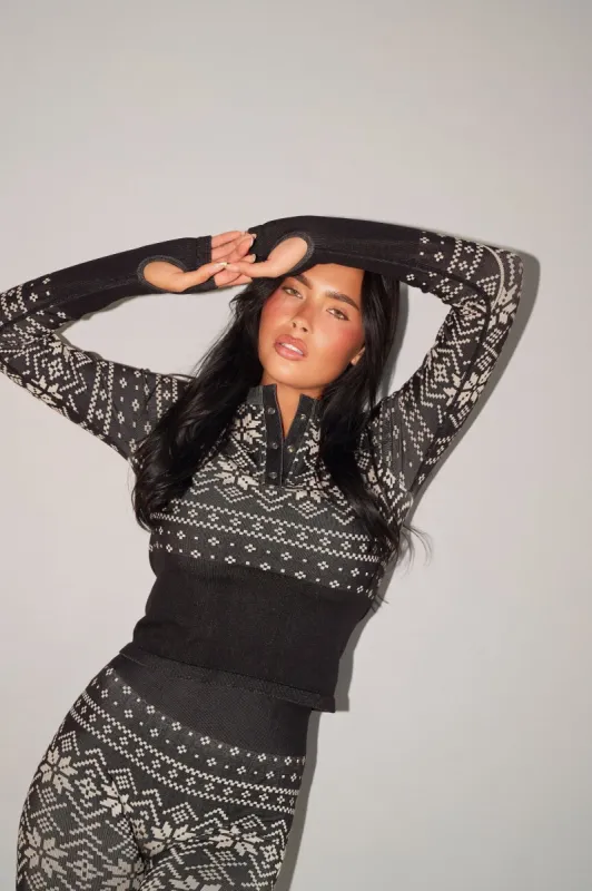 Vitality BaseLayer Henley Top - Apres Ski sold by Balance Athletica