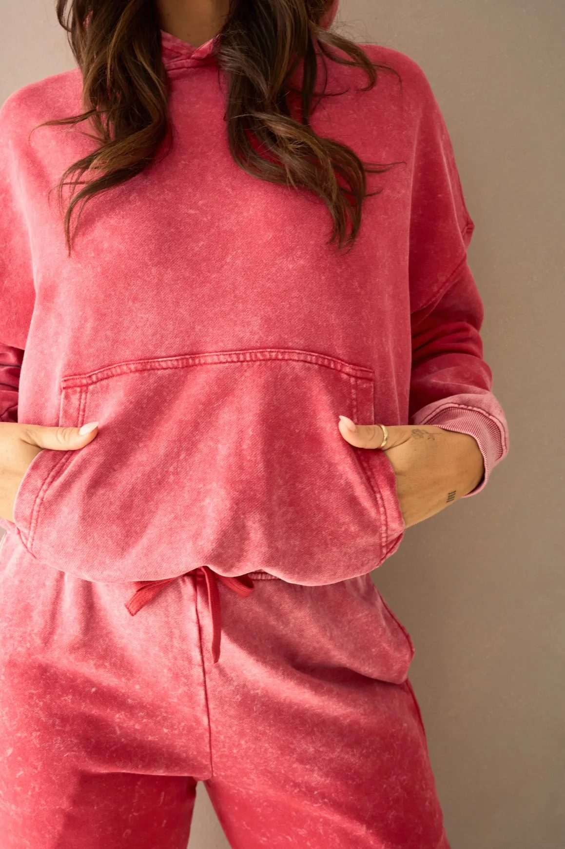 Vitality Homebody Women's Hoodie - Hot Pepper Washed sold by Balance Athletica