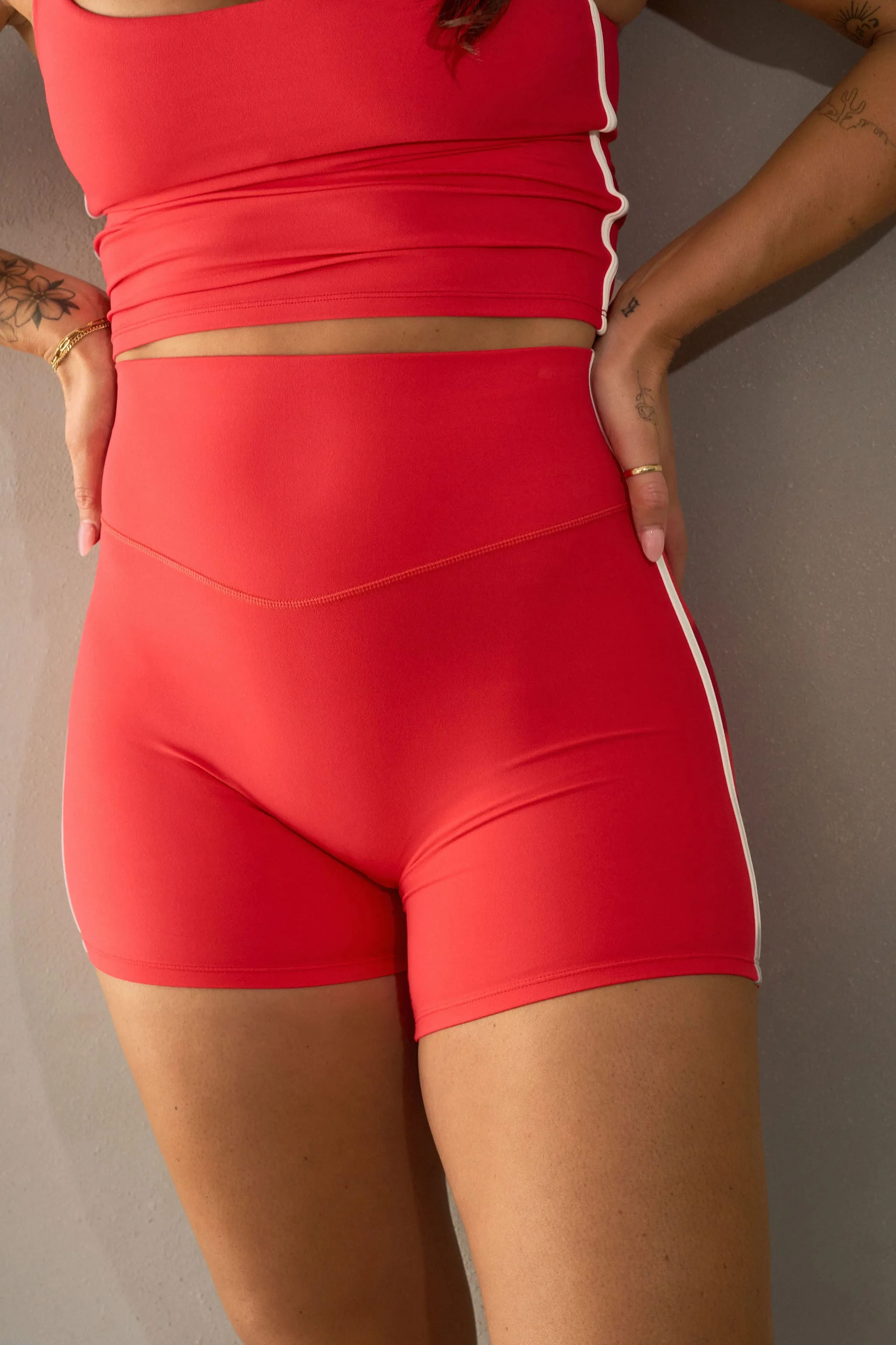 Cloud II™ Volley Short - Hot Pepper Contrast sold by Balance Athletica product image thumbnail 3