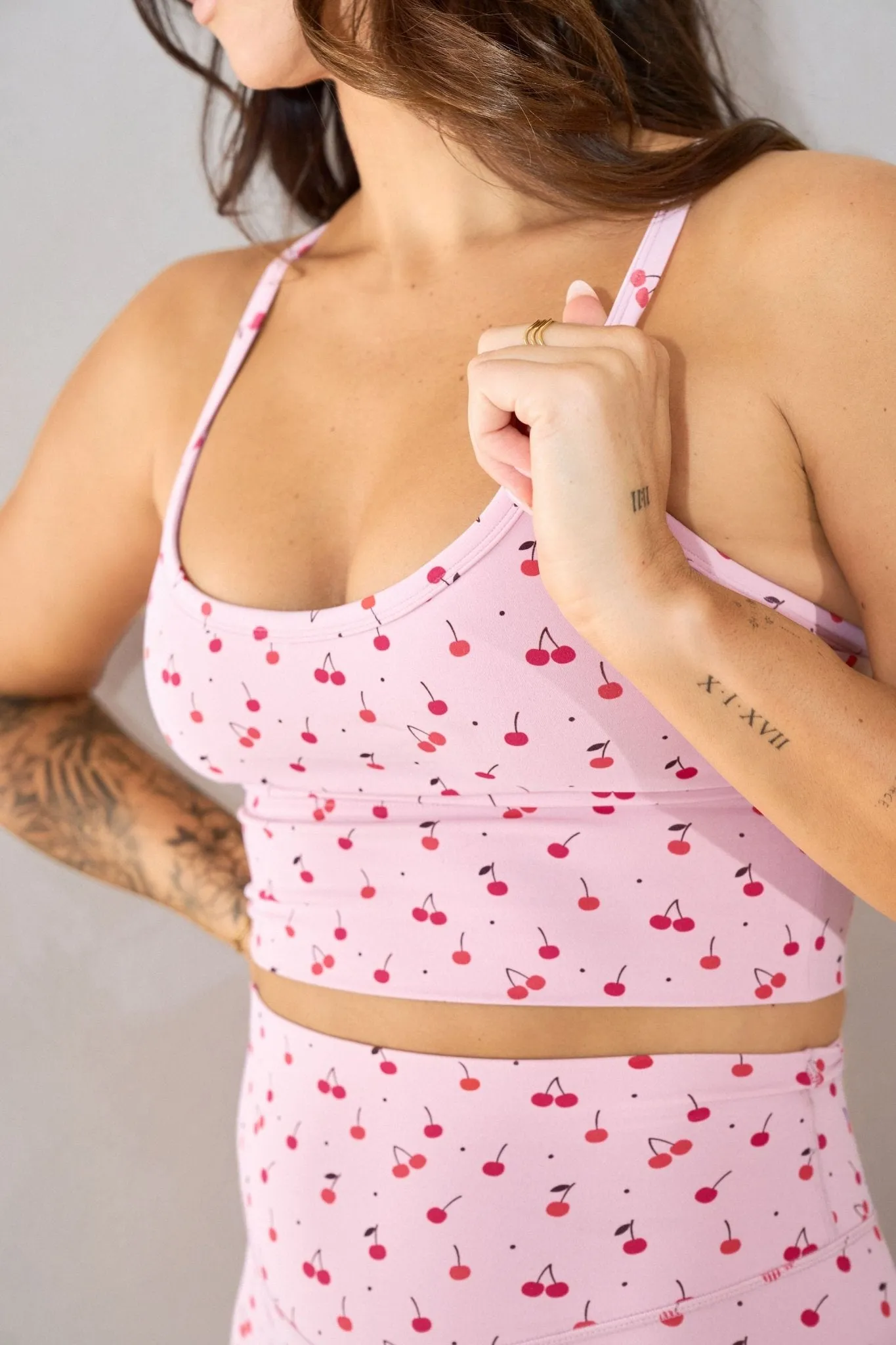 Cloud II™ Y Longline - Cherry Print sold by Balance Athletica product image thumbnail 4