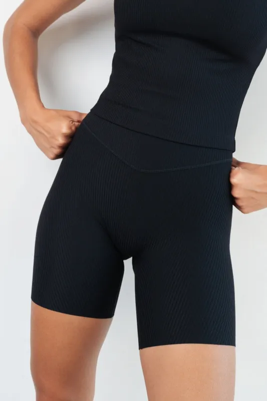 Cloud II™ Rib Biker Short - Midnight sold by Balance Athletica