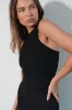 Cloud II™ Rib High Neck Tank - Midnight sold by Balance Athletica