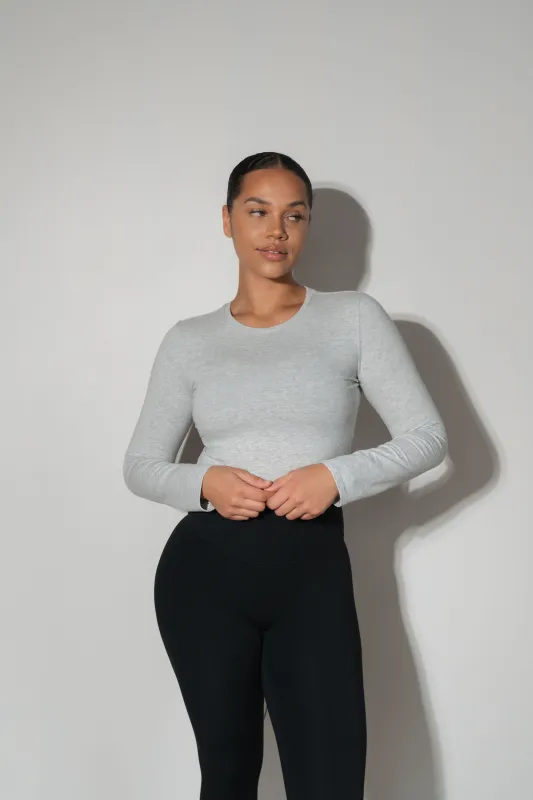 Vitality Basis® Long Sleeve - Heather Grey made by Vitality
