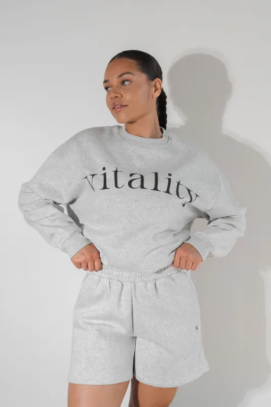 Vitality Cozy® Uni Short - Stone Marl sold by Balance Athletica