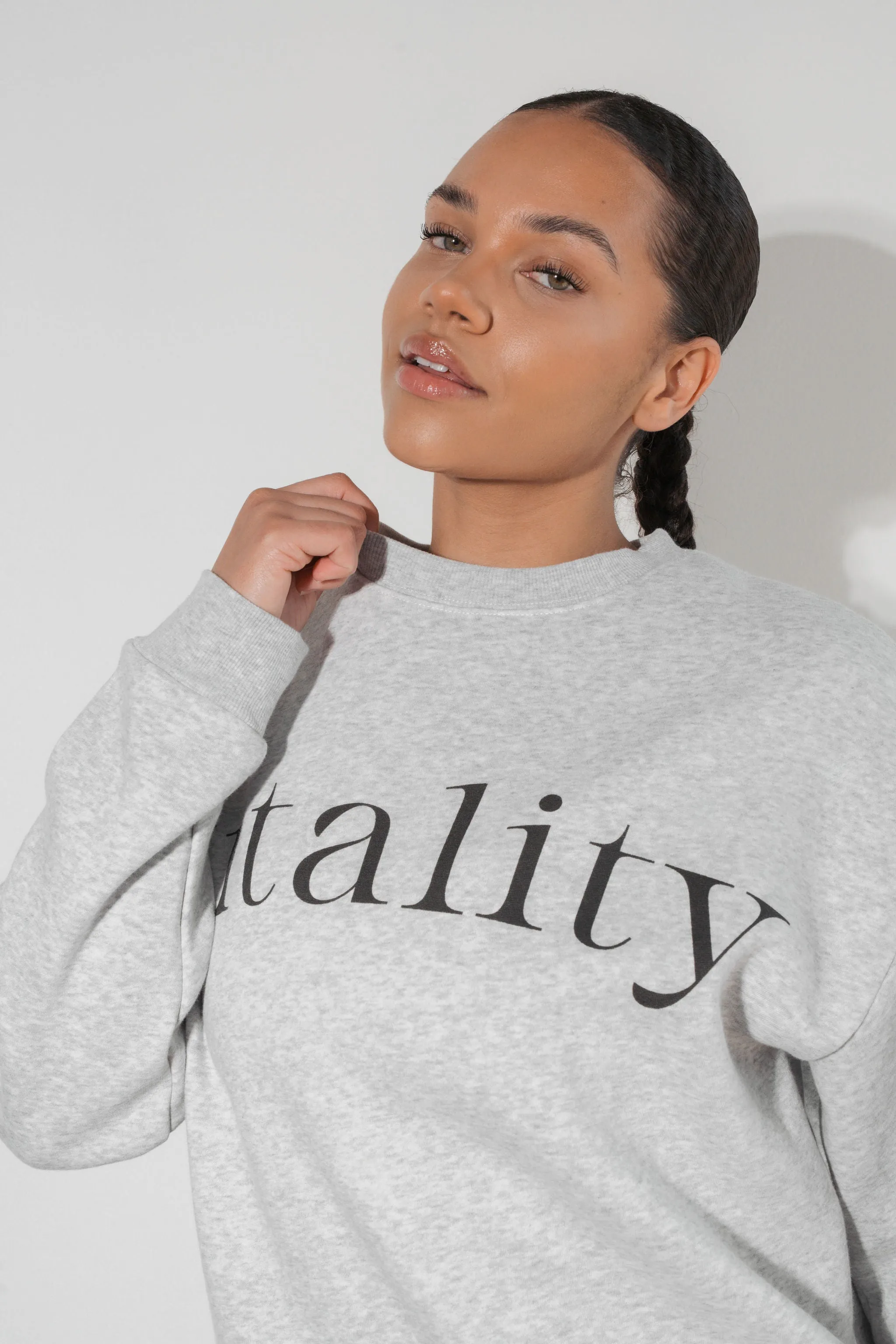 Vitality Cozy® Uni Crew - Stone Marl sold by Balance Athletica product image thumbnail 5