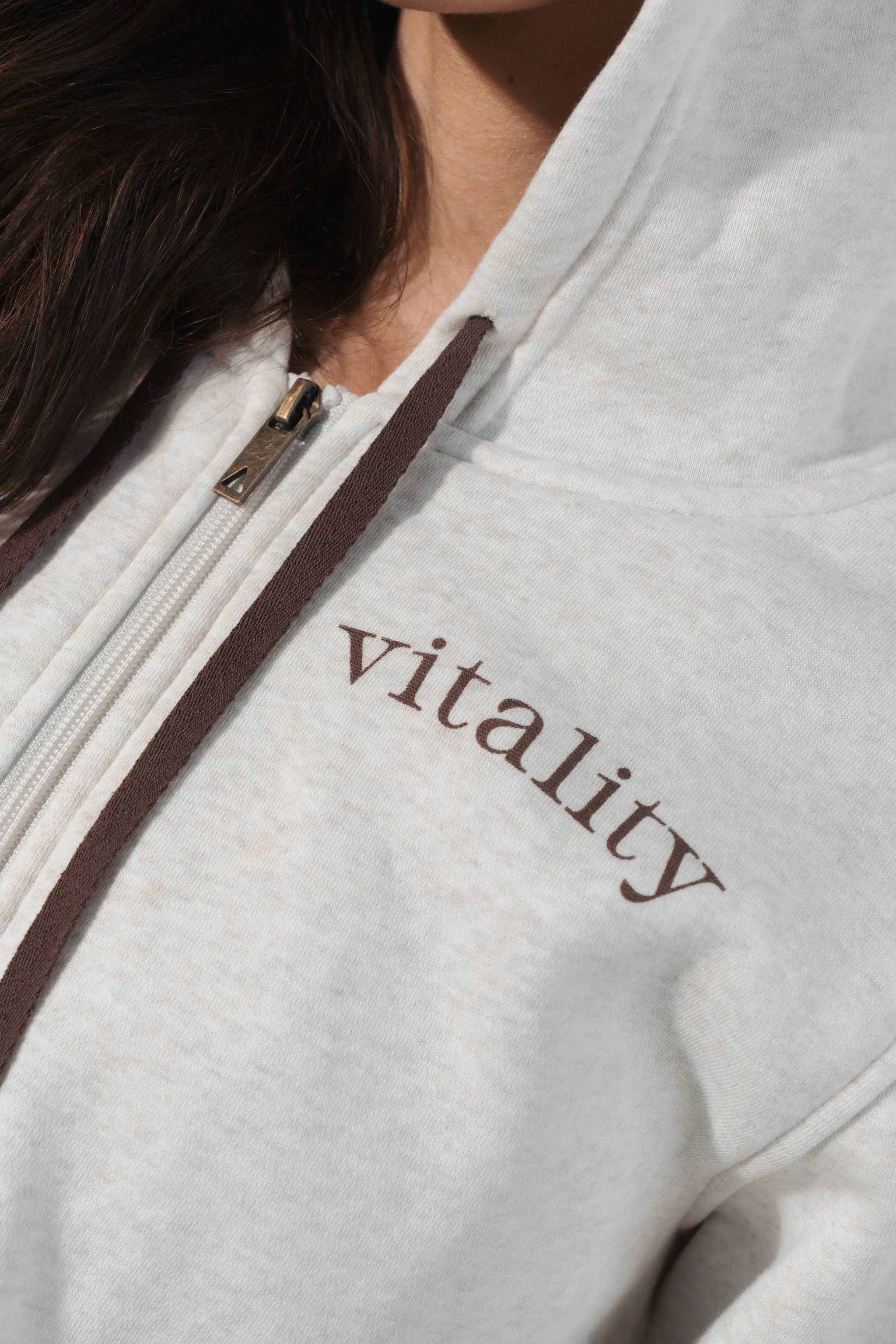 Vitality Cozy® Women's Zip - Oat Marl sold by Balance Athletica product image thumbnail 5