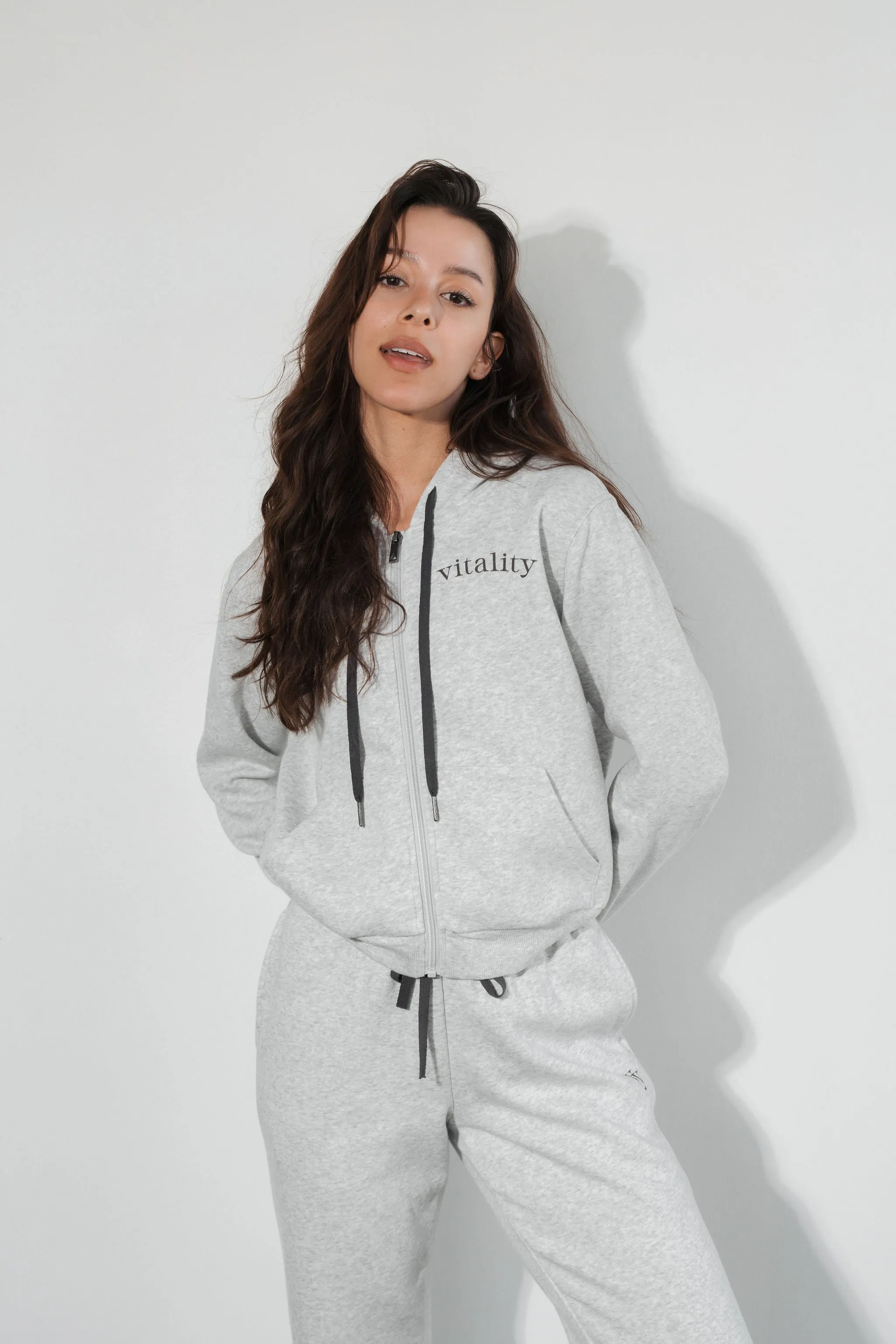 Vitality Cozy® Women's Zip - Stone Marl sold by Balance Athletica product image thumbnail 5