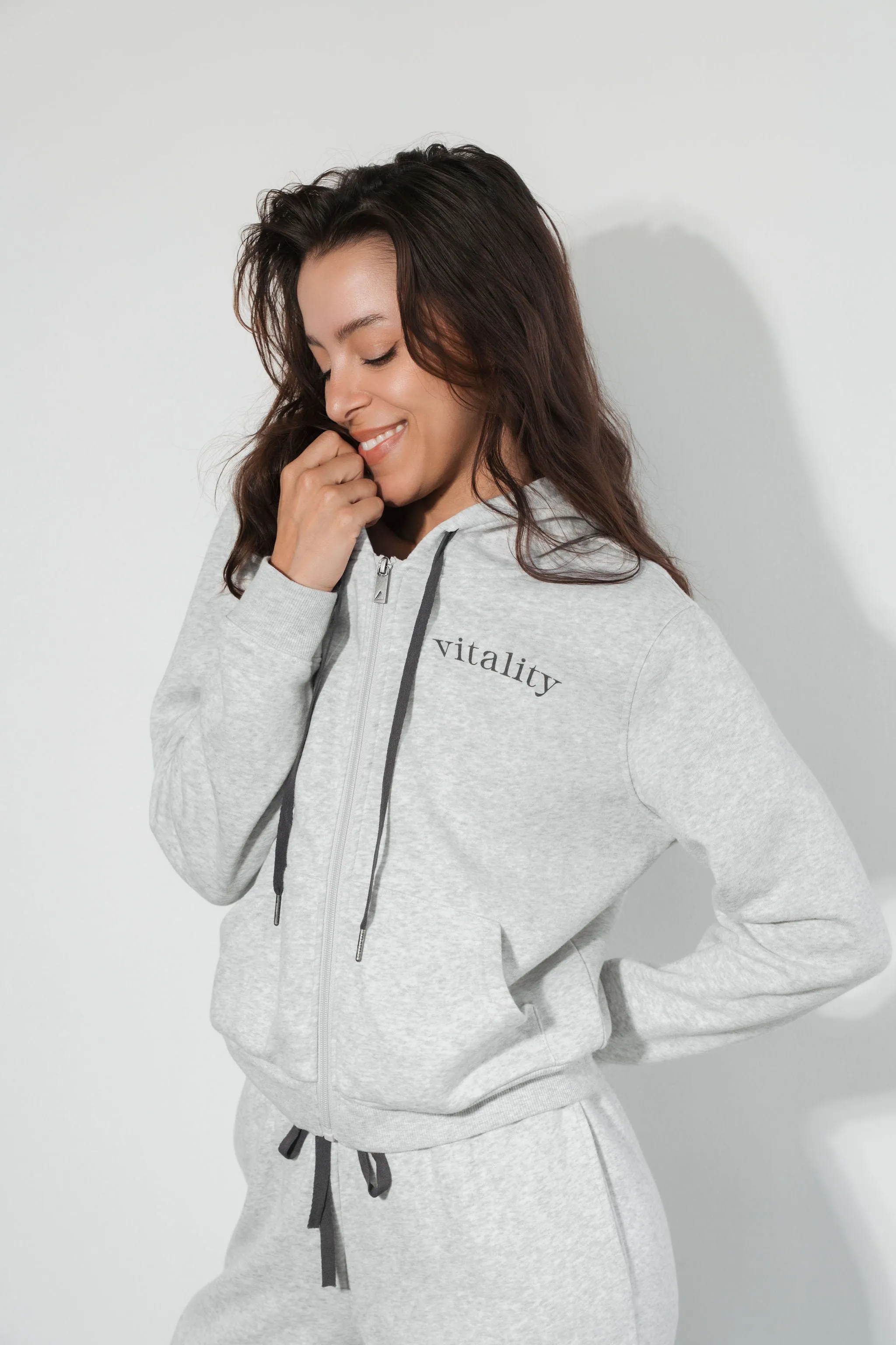 Vitality Cozy® Women's Zip - Stone Marl sold by Balance Athletica product image thumbnail 3