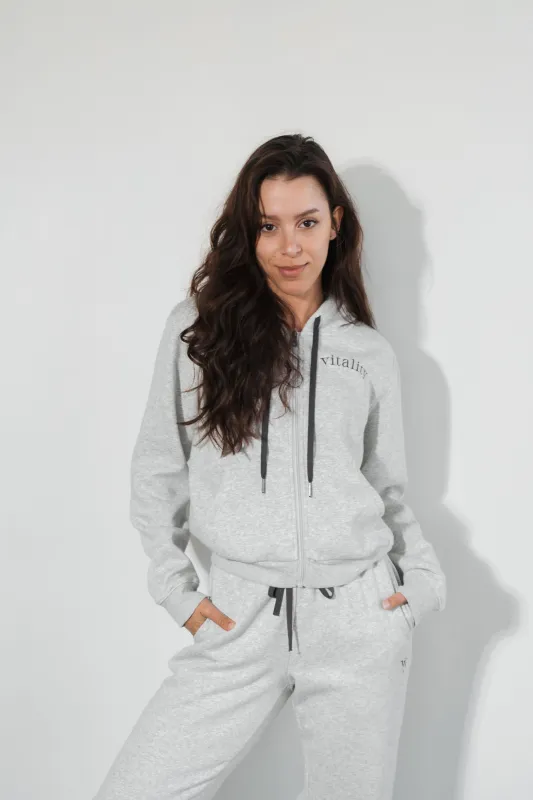 Vitality Cozy® Women's Zip - Stone Marl sold by Balance Athletica