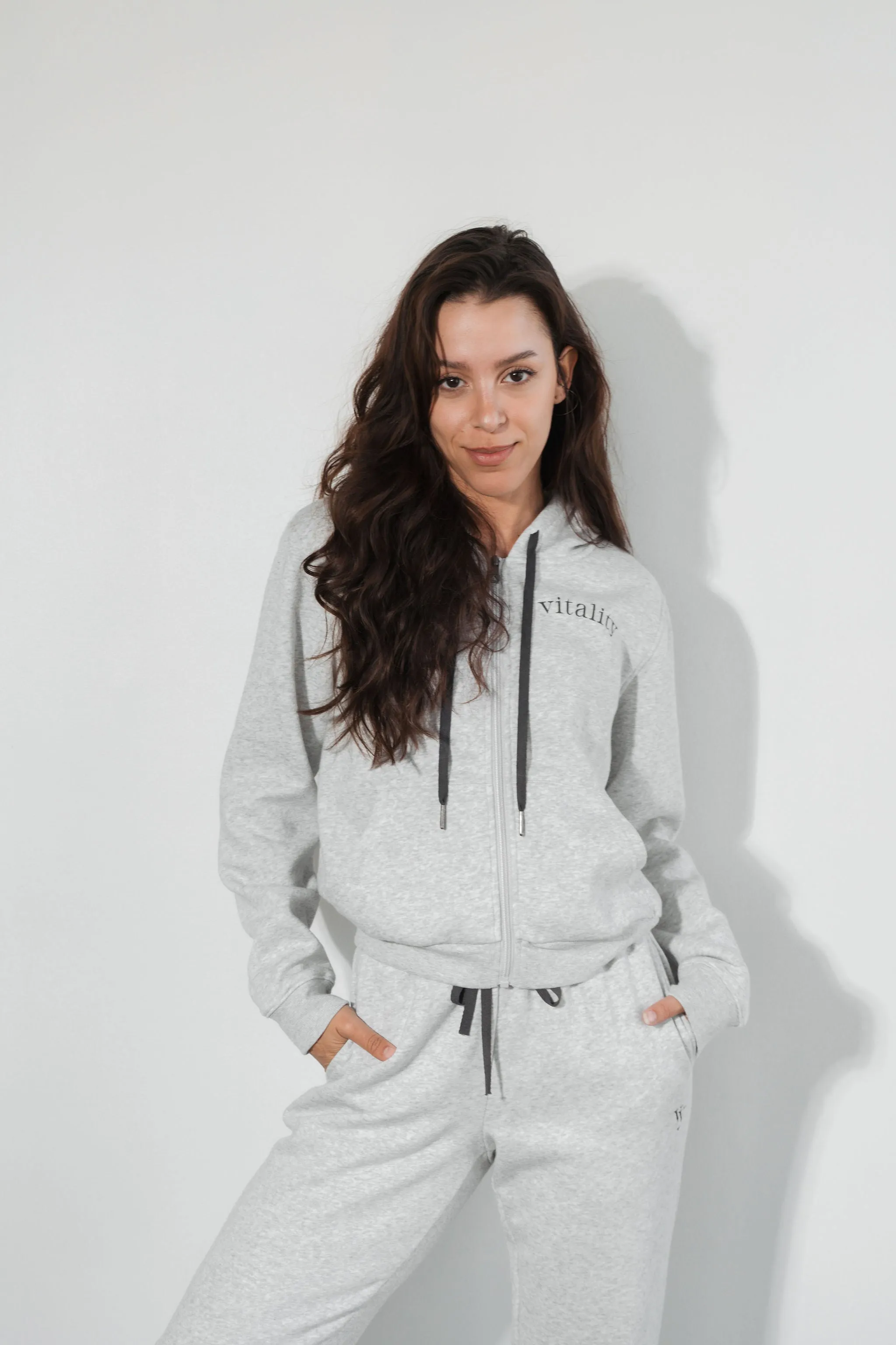 Vitality Cozy® Women's Zip - Stone Marl sold by Balance Athletica