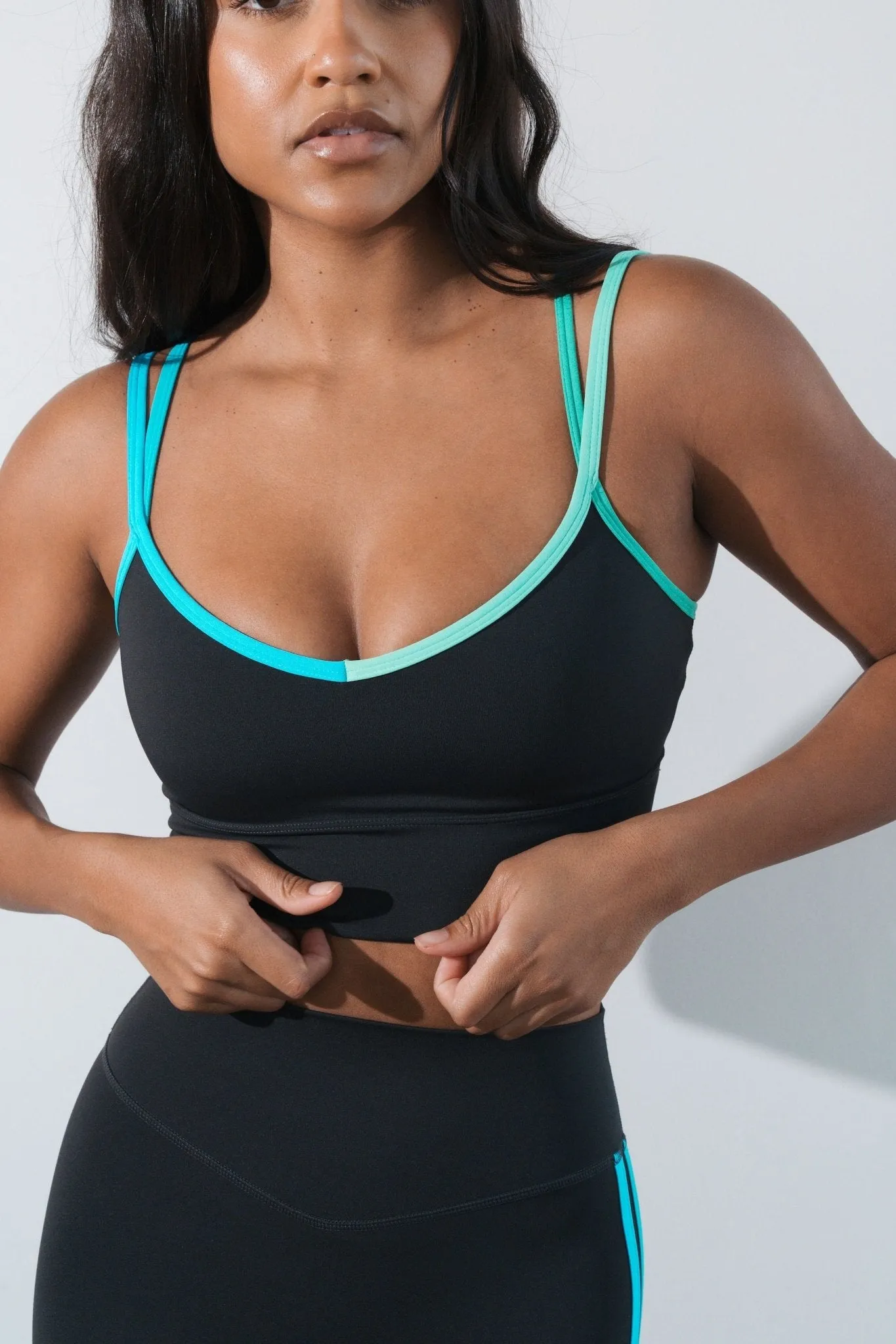 Vitality Pulse® Strappy Longline - Night Drive sold by Balance Athletica product image thumbnail 3