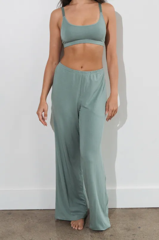 Vitality Vital® Wide Leg Pant - Thyme sold by Balance Athletica