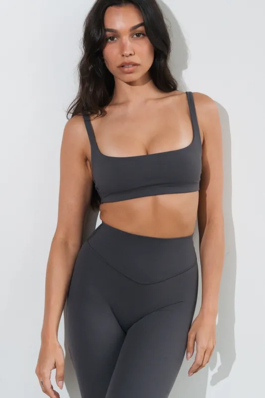 Cloud II™ Petite Scoop Bra - Iron sold by Balance Athletica
