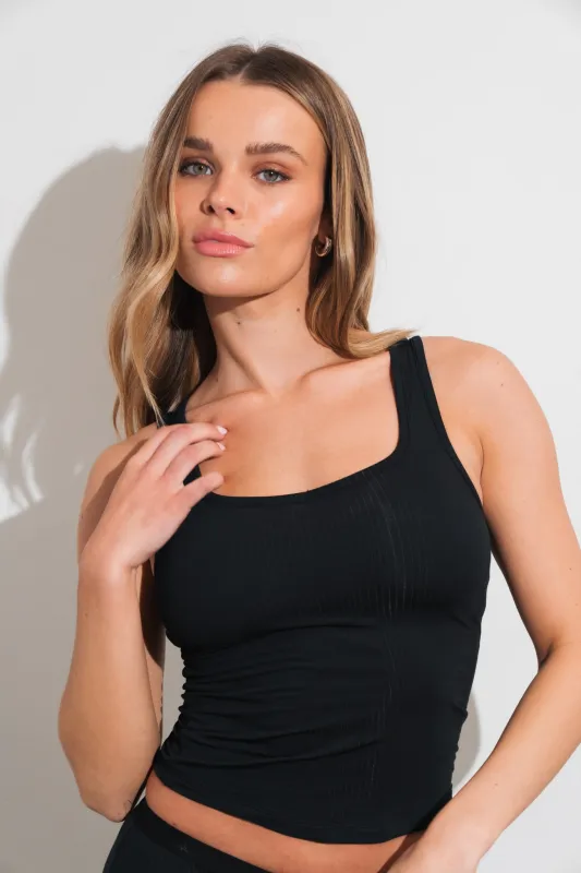 Vitality Float Rib V Tank - Midnight sold by Balance Athletica