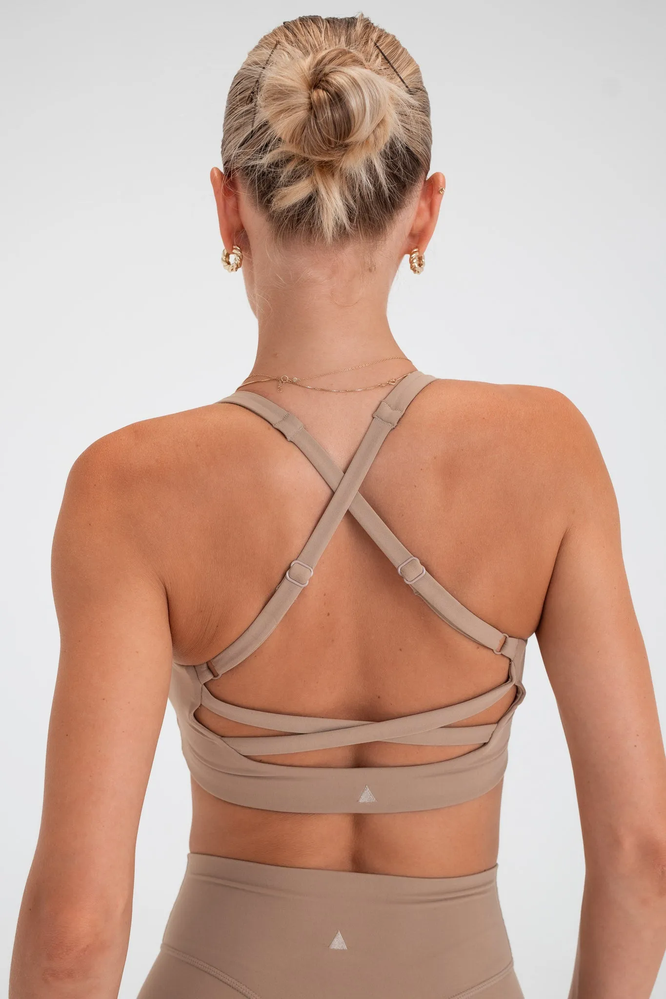 Cloud II™ Lace Up Bra - Khaki sold by Balance Athletica product image thumbnail 4