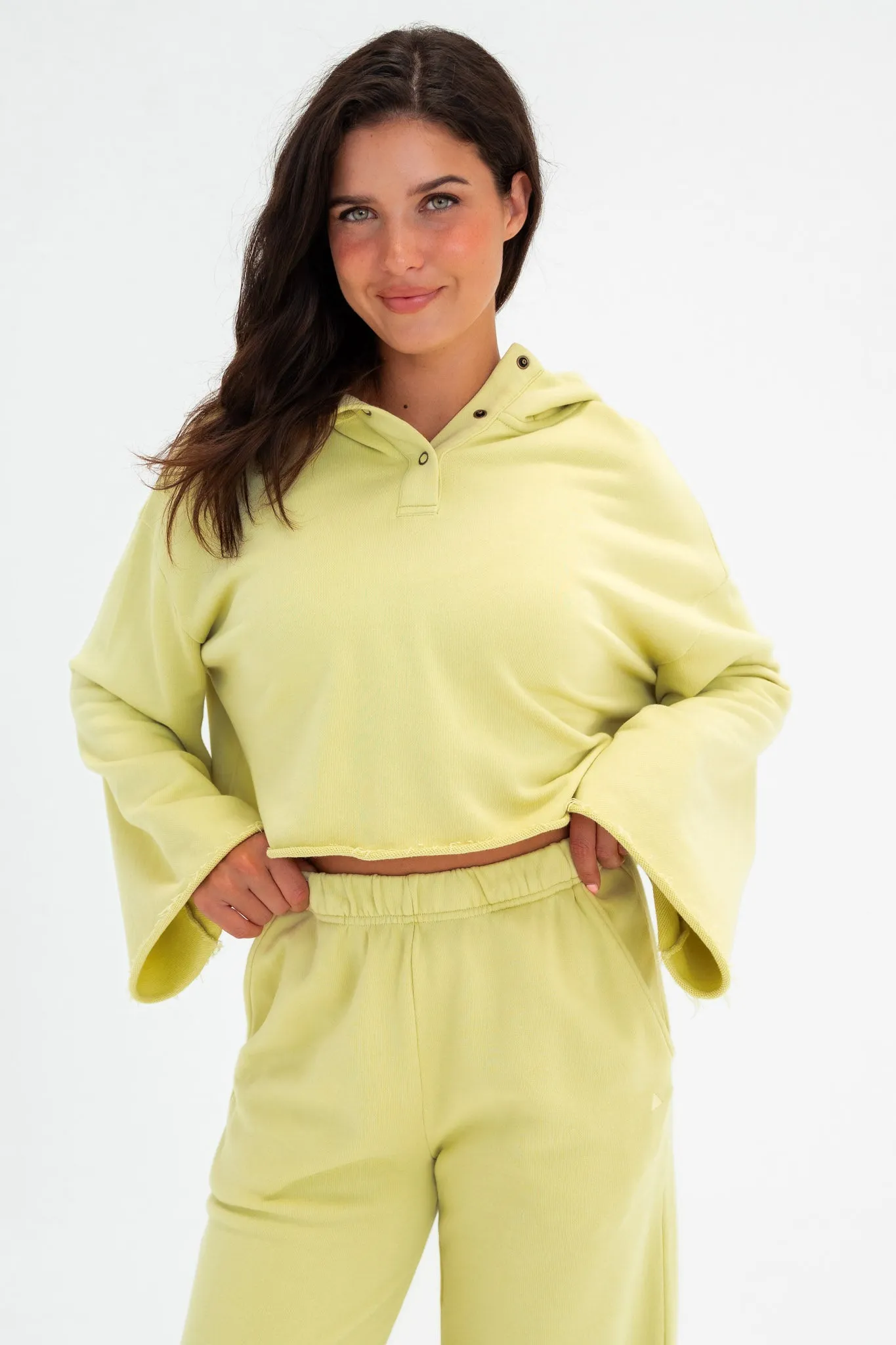 Vitality Homebody® Bell Sleeve Hoodie - Pear Washed sold by Balance Athletica product image thumbnail 2