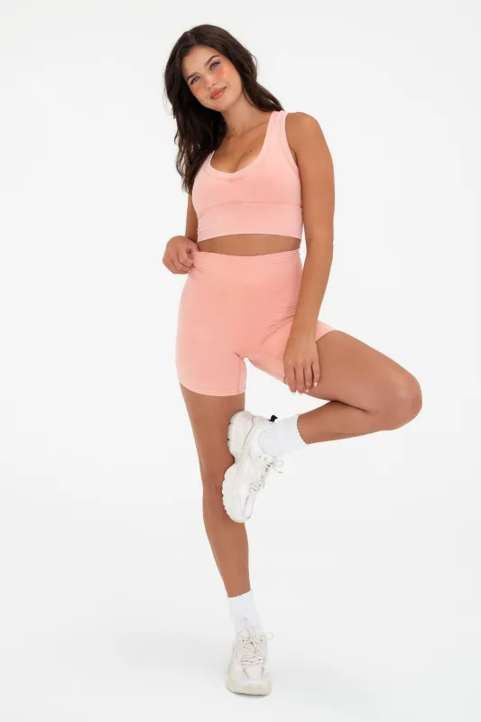 Cloud II™ Volley Short - Peach Fuzz Washed sold by Balance Athletica