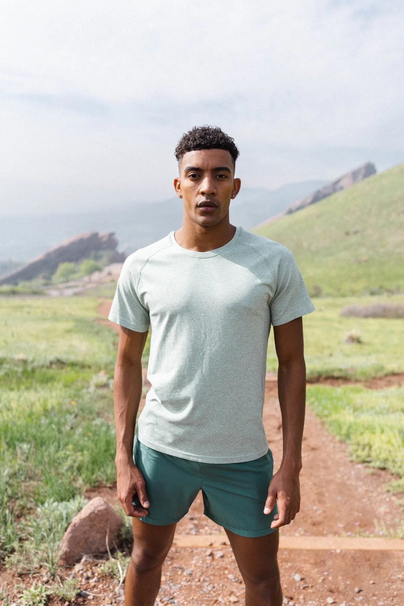 Vitality Kinetic® Tee V1 Fit - Eucalyptus Marl sold by Balance Athletica product image thumbnail 5