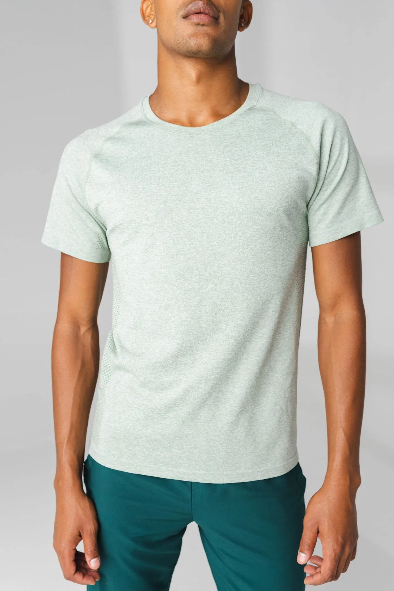 Vitality Kinetic® Tee V1 Fit - Eucalyptus Marl sold by Balance Athletica product image thumbnail 3